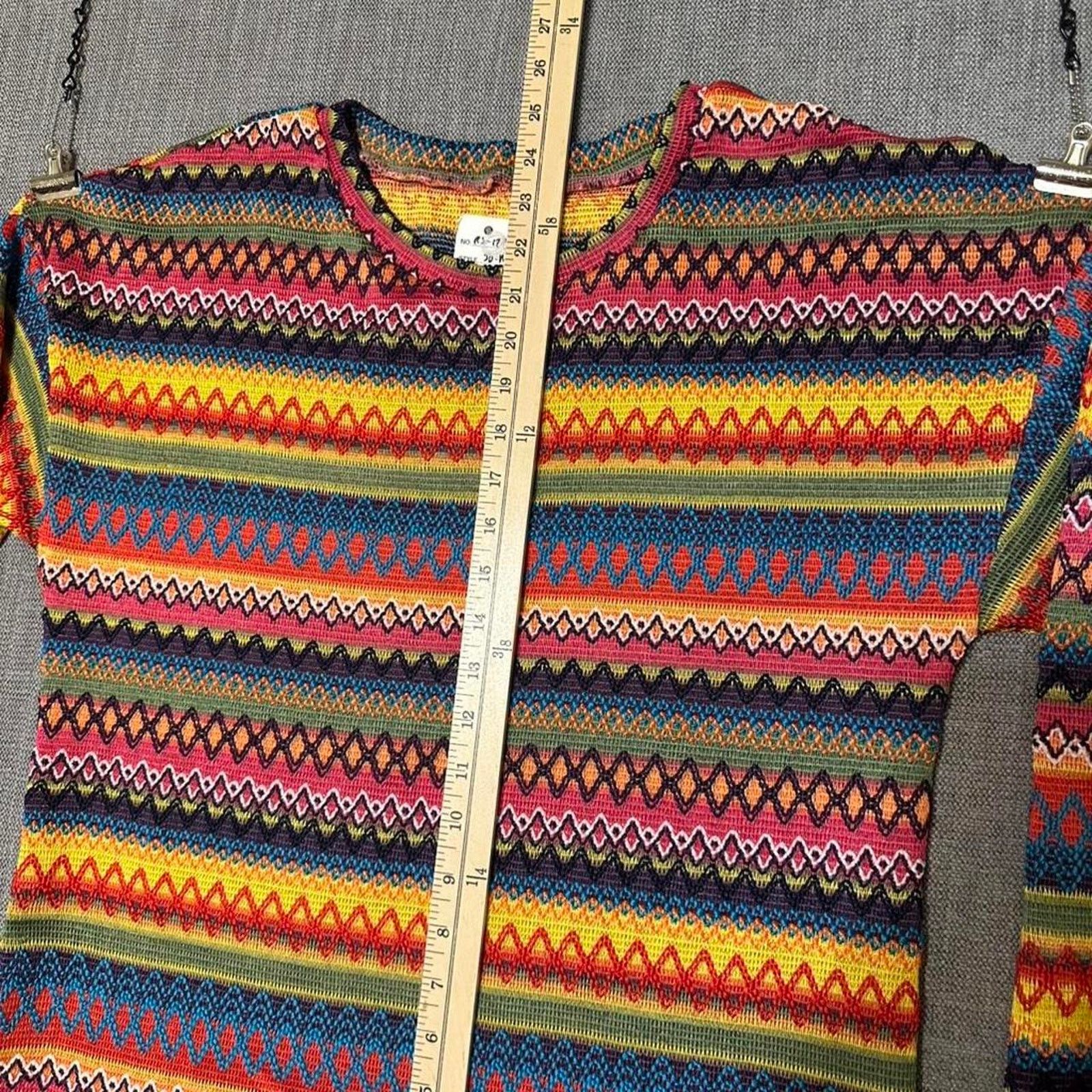 Coogi Multicolor 3D Kint sweater Size L / US 10 / IT 46 - 4 Thumbnail