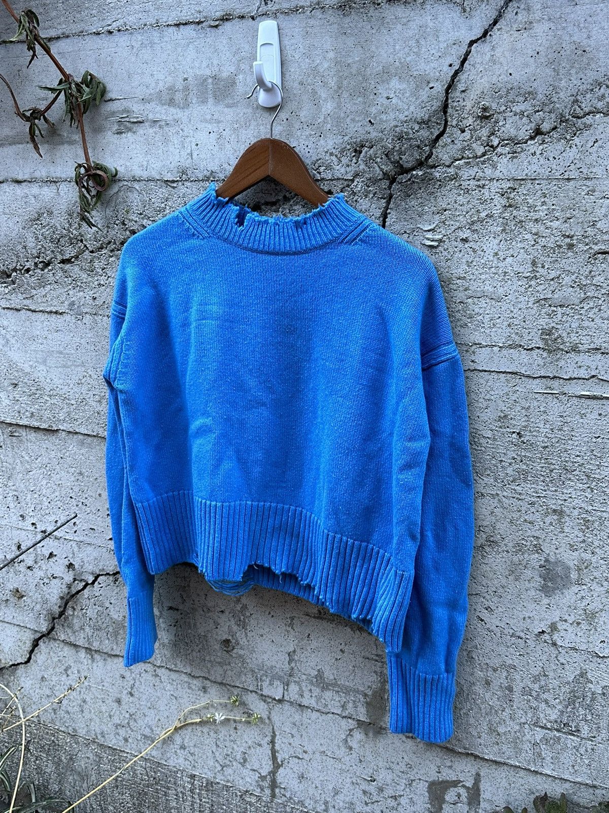 image of Grail Helmut Lang Raw Edge Sweater in Black, Men's (Size Small)