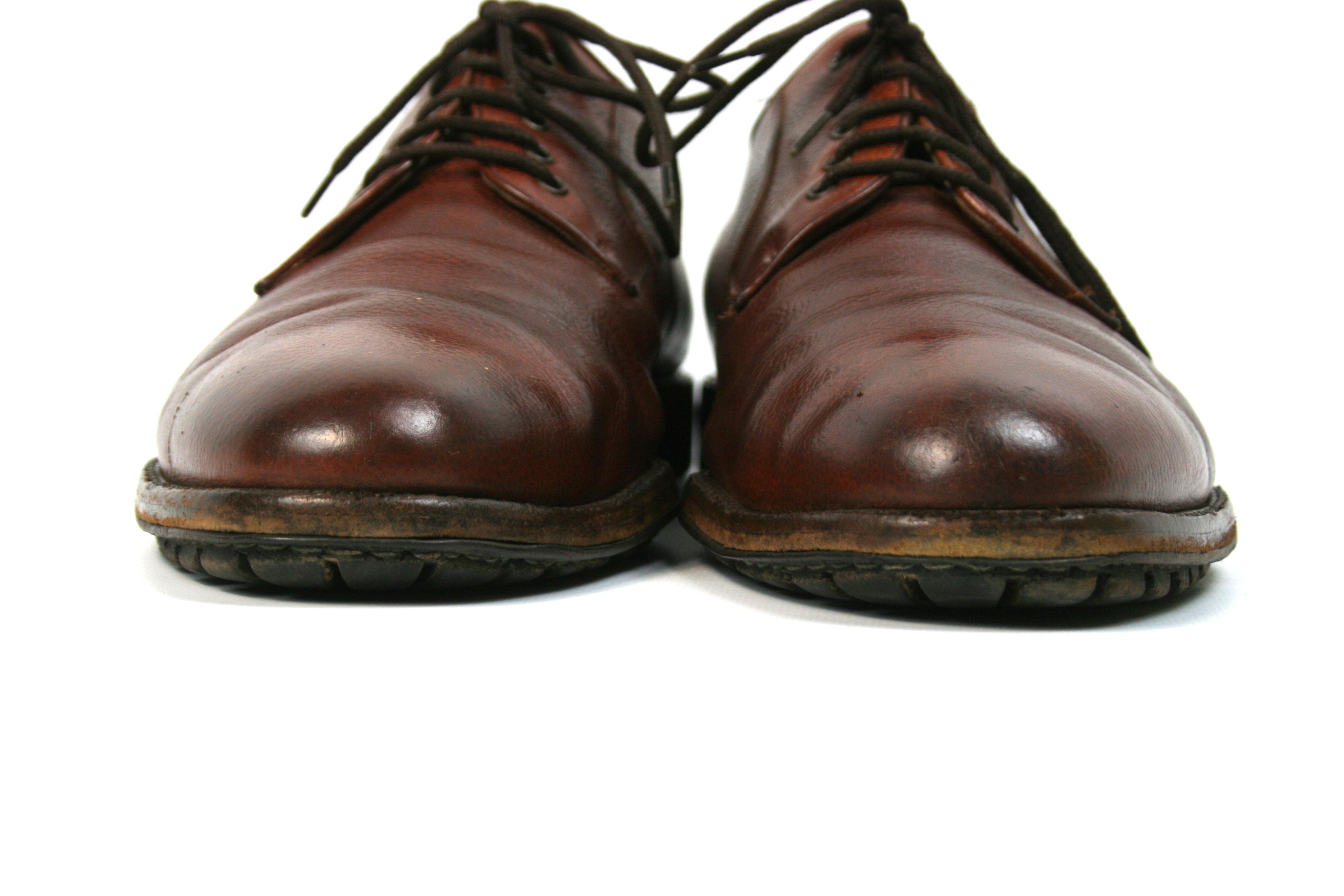Salvatore Ferragamo 00S Grain Leather Derby Vintage Size US 10 / EU 43 - 4 Thumbnail