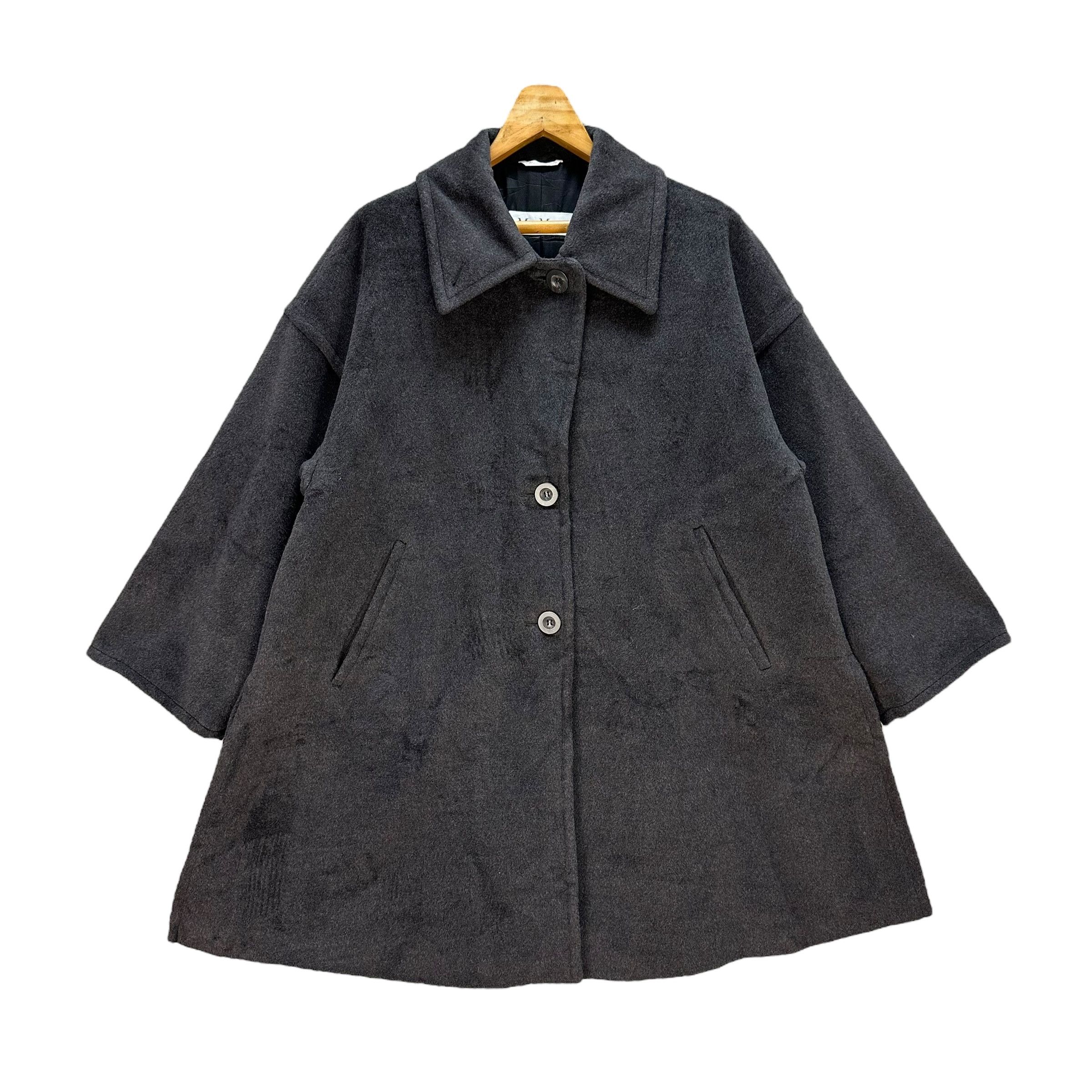 Max Mara MAXMARA Oversized A-Line Wool Coat Jacket #A71-1728 Size M / US 6-8 / IT 42-44 - 1 Thumbnail