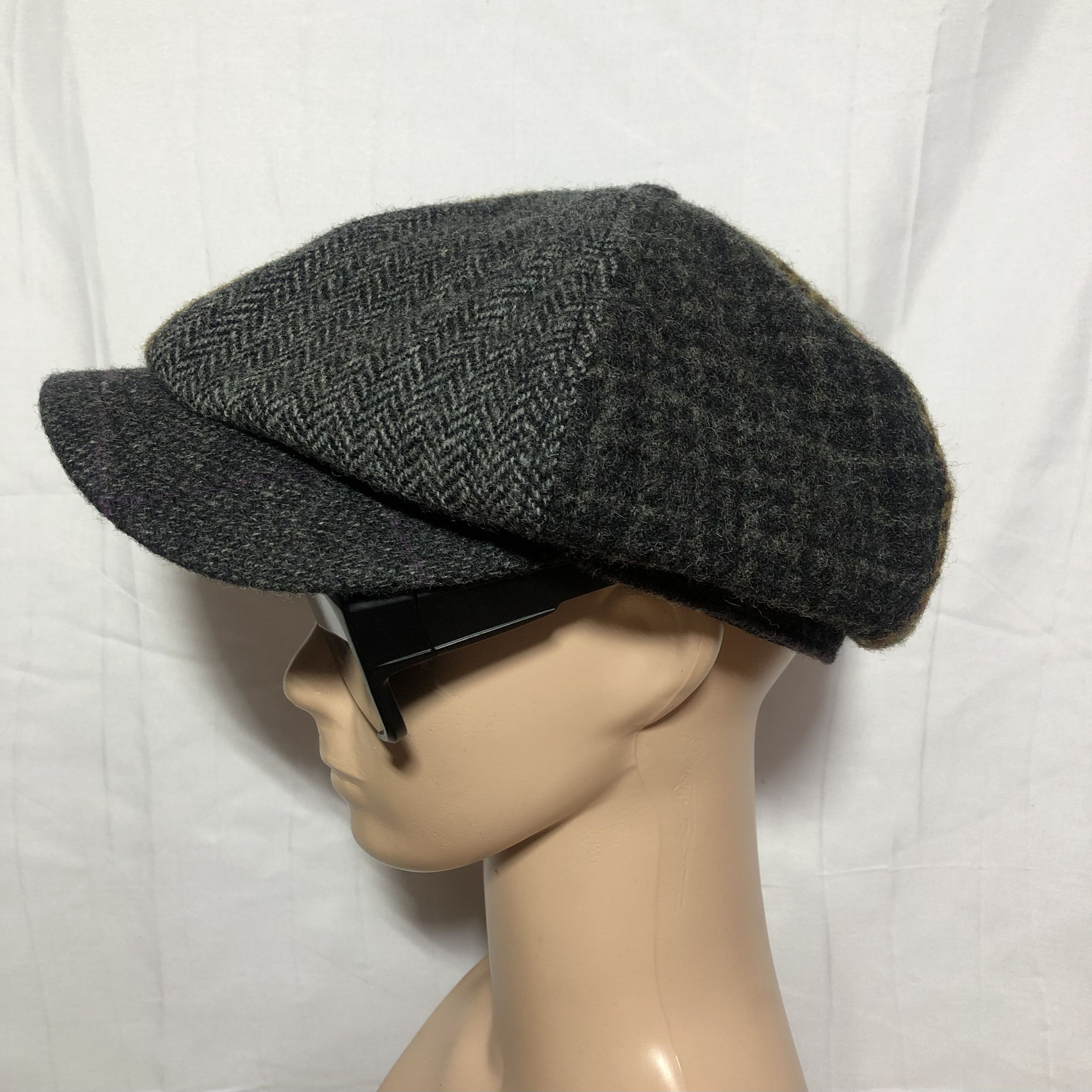 Castano Moon Wool Patchwork Newsboy Cap