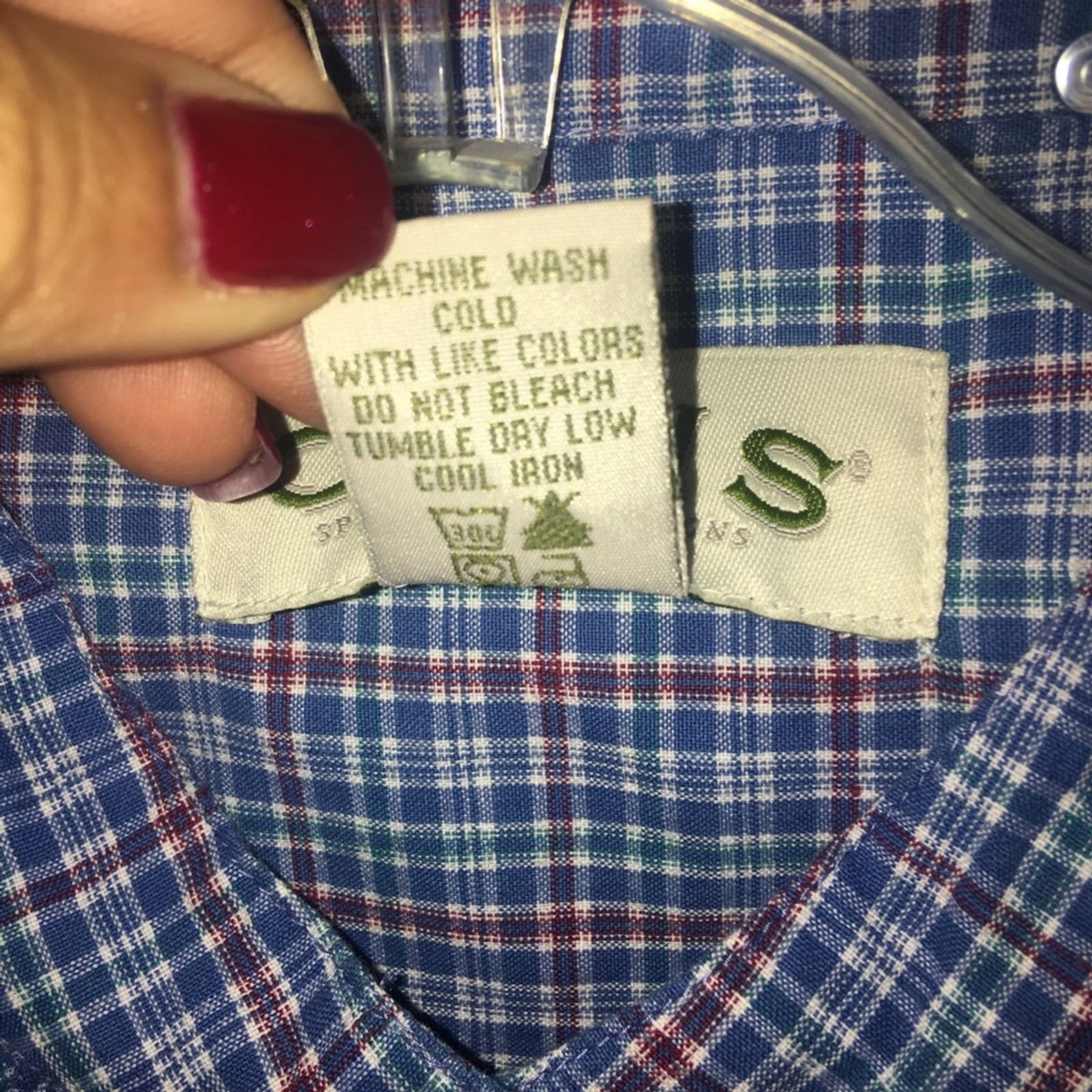 Orvis Orvis Women's Shirt Blouse Plaid Long Sleeve Size Medium Size US M / EU 48-50 / 2 - 3 Thumbnail