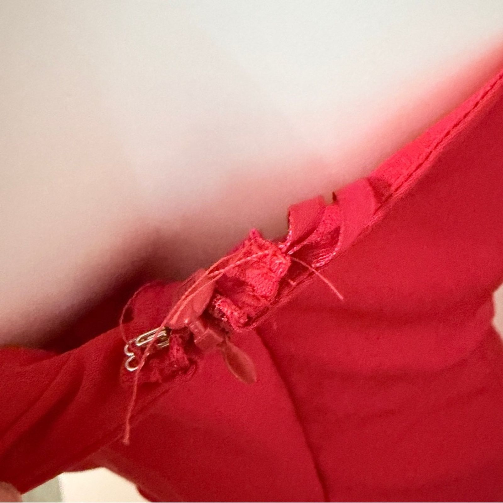 Other Do+Be Red One-Shoulder Puffed pleated Cocktail Dress large Size L / US 10 / IT 46 - 5 Thumbnail