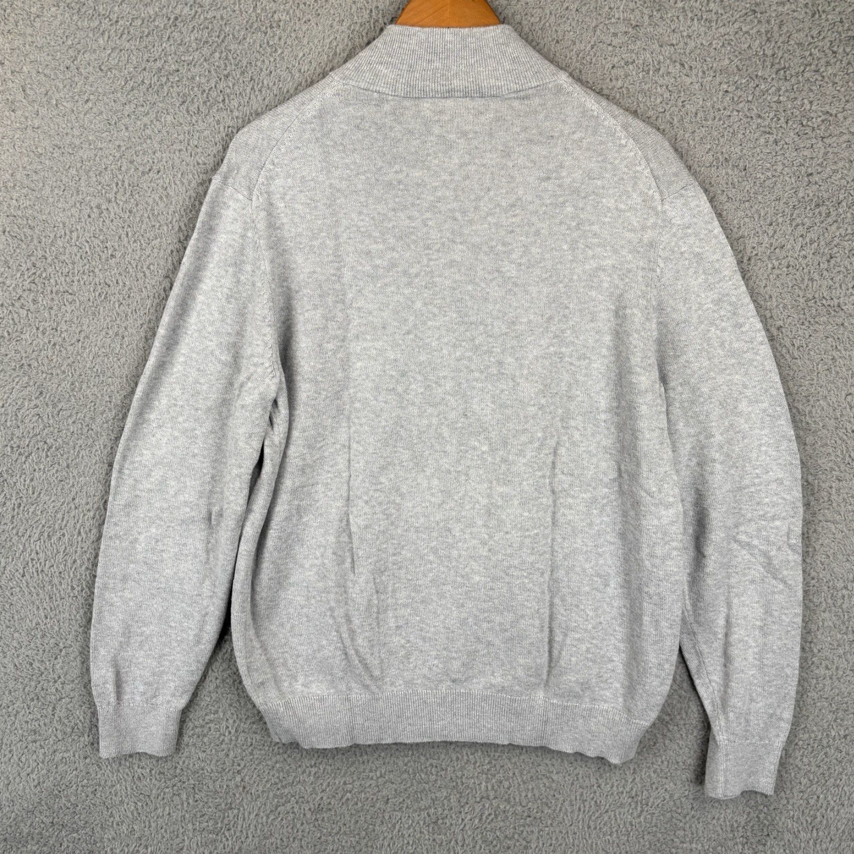 Vineyard Vines Vineyard Vines Sweater Mens M Gray 1/4 Zip Cashmere Blend Preppy Casual Pullover Mock Neck Long Sleeve Size US M / EU 48-50 / 2 - 6 Thumbnail