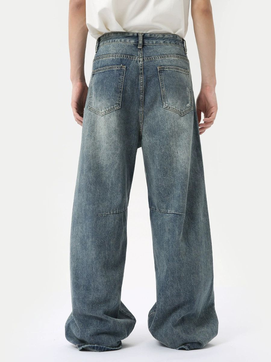 Jean American high street distressed washed ripped jeans Size US 32 / EU 48 - 4 Thumbnail