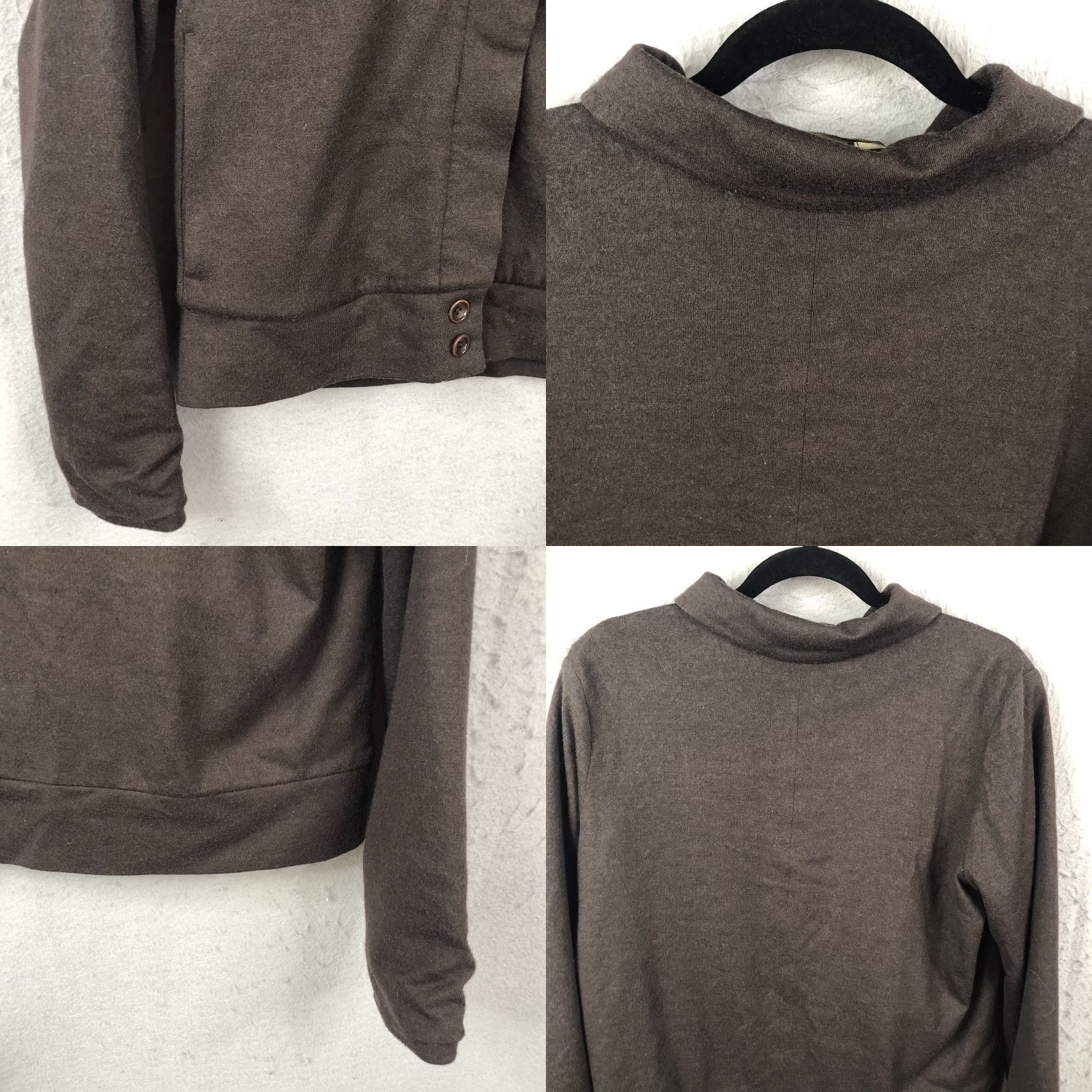 Banana Republic Banana Republic Jacket Womens 6 Brown Wool Blend Bomber Aviator Preppy Career Size M / US 6-8 / IT 42-44 - 8 Thumbnail