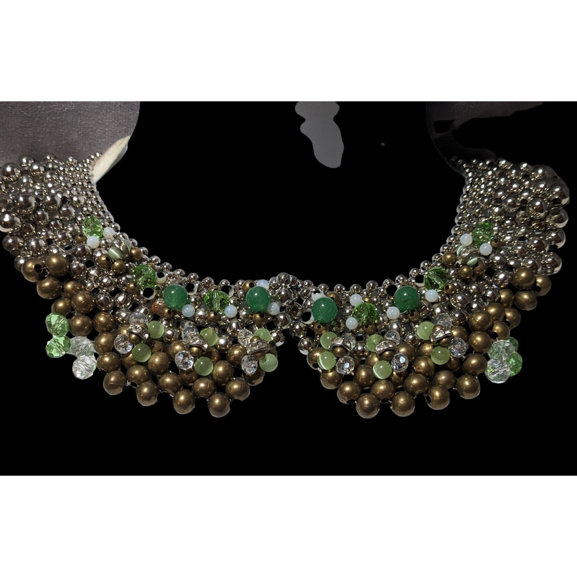 Other Pam Hiran Vintage 90s Beaded Bib Necklace Size ONE SIZE - 2 Thumbnail