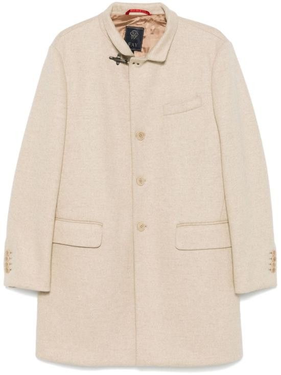 Fay FAY Men Coats NAM5449025J VJBC600 Beige Size US L / EU 52-54 / 3 - 1 Thumbnail