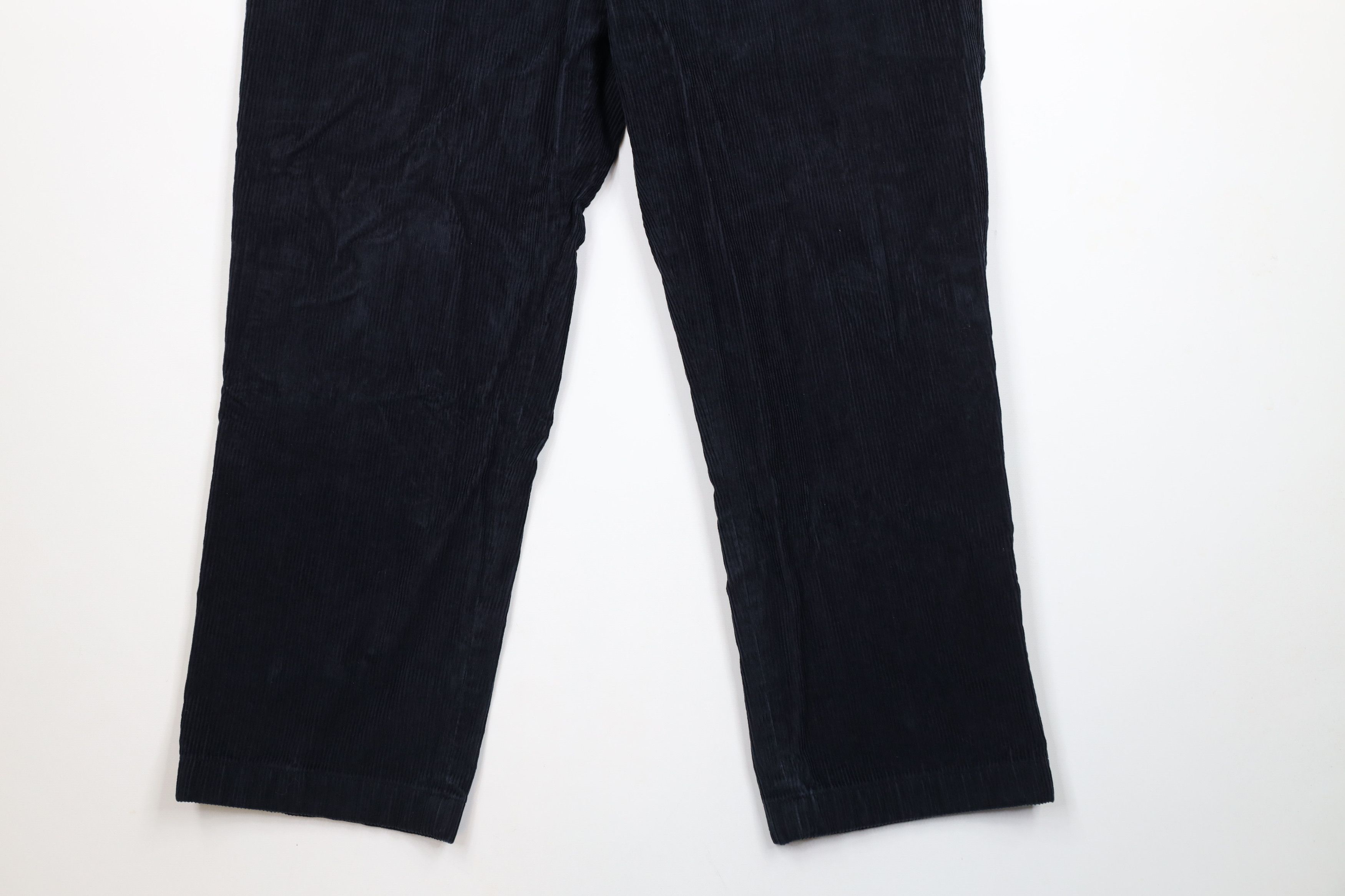 Nautica × Vintage Vintage 90s Nautica Wide Leg Corduroy Chino Pants Navy Blue Size US 40 / EU 56 - 4 Thumbnail