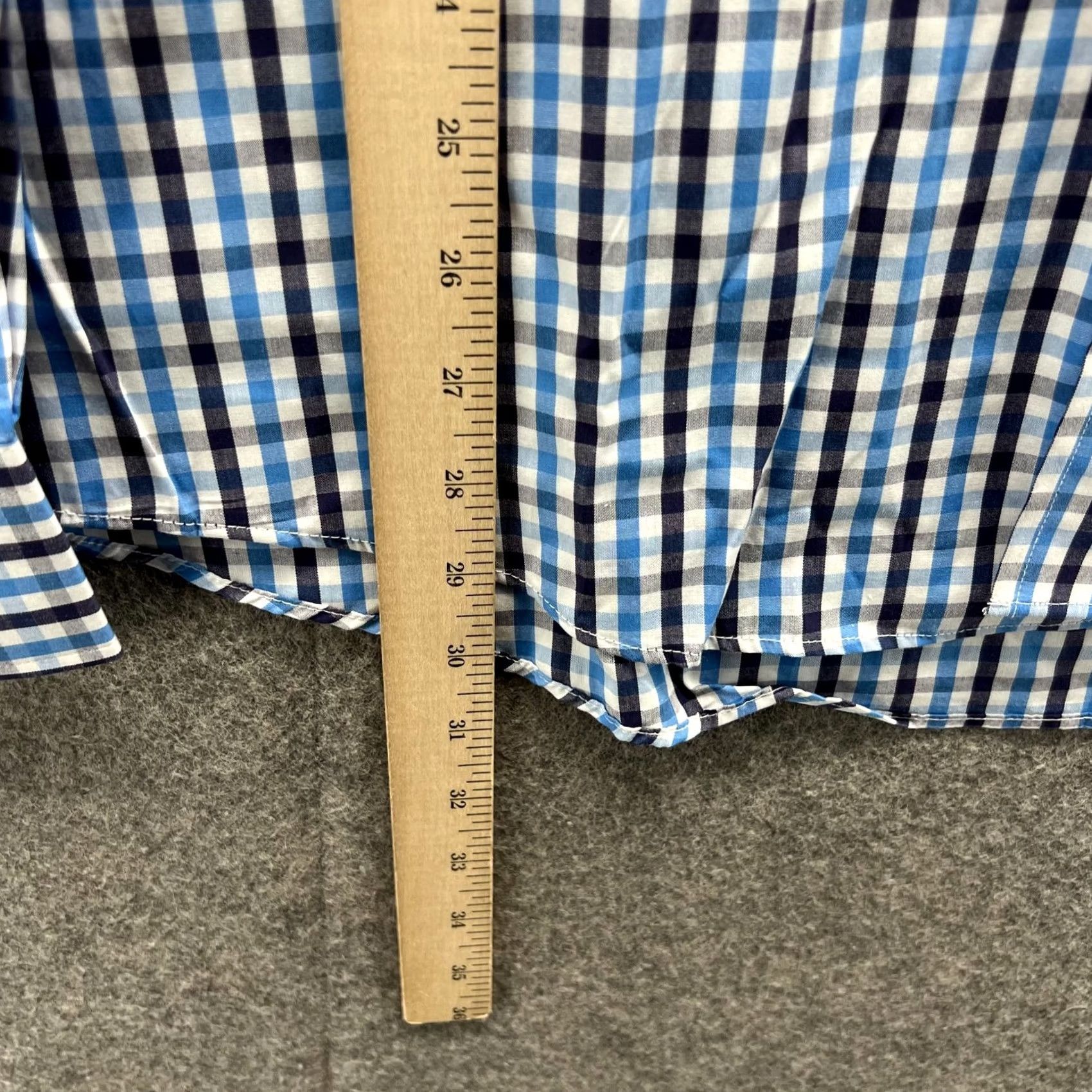 Vintage Pennington & Barnes Shirt Men XL Check Blue Button-Down Casual New Size US XL / EU 56 / 4 - 5 Thumbnail