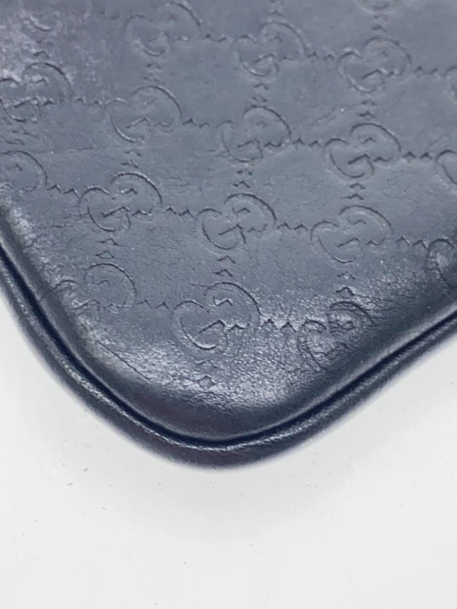 Gucci Gucci Micro Guccissima Leather Coin Case Black Size ONE SIZE - 5 Thumbnail