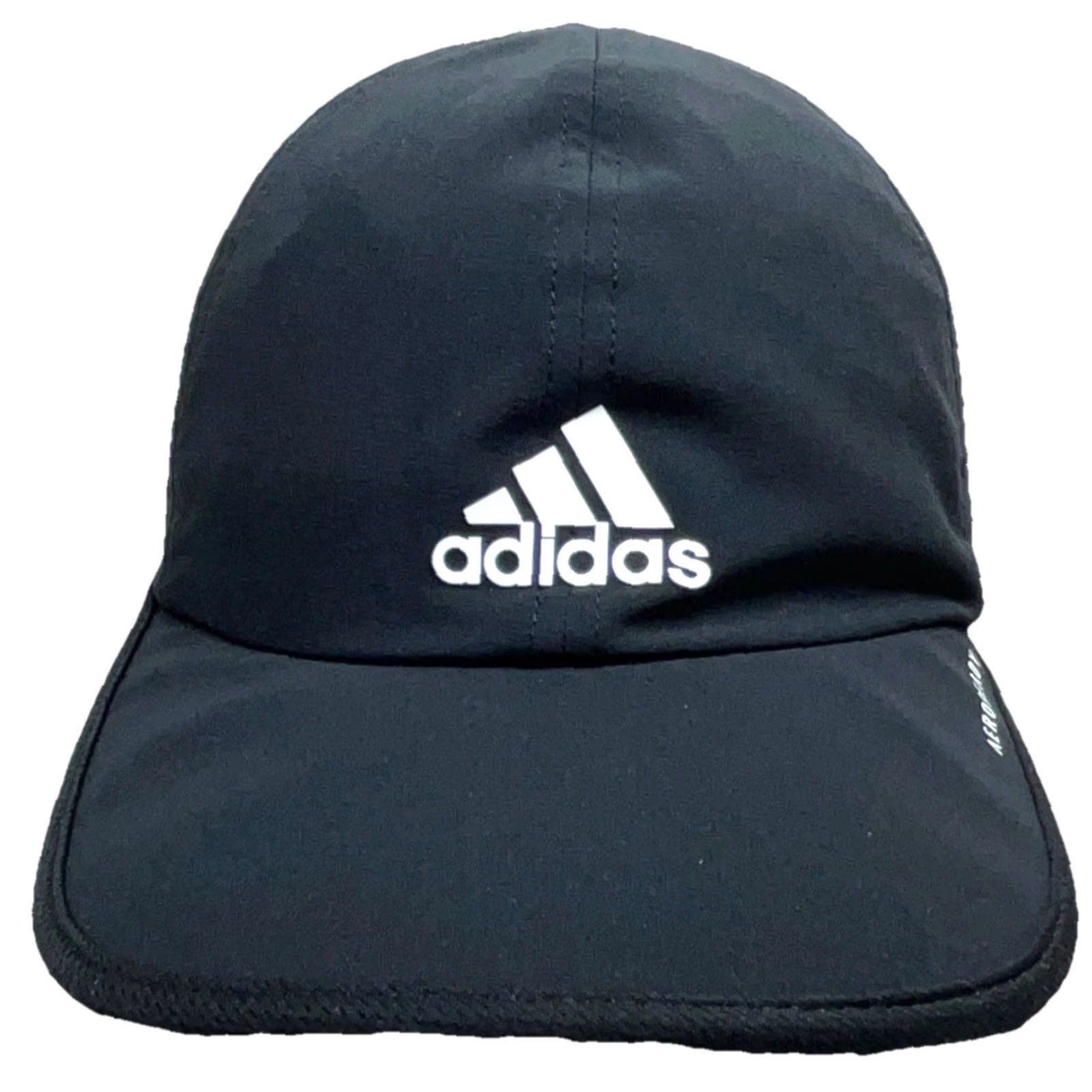 Adidas Adidas Hat Cap Adjustable Black White Performance Adizero Featherlight Baseball Cap Men Ajustable Black White 90s? Size ONE SIZE - 2 Thumbnail