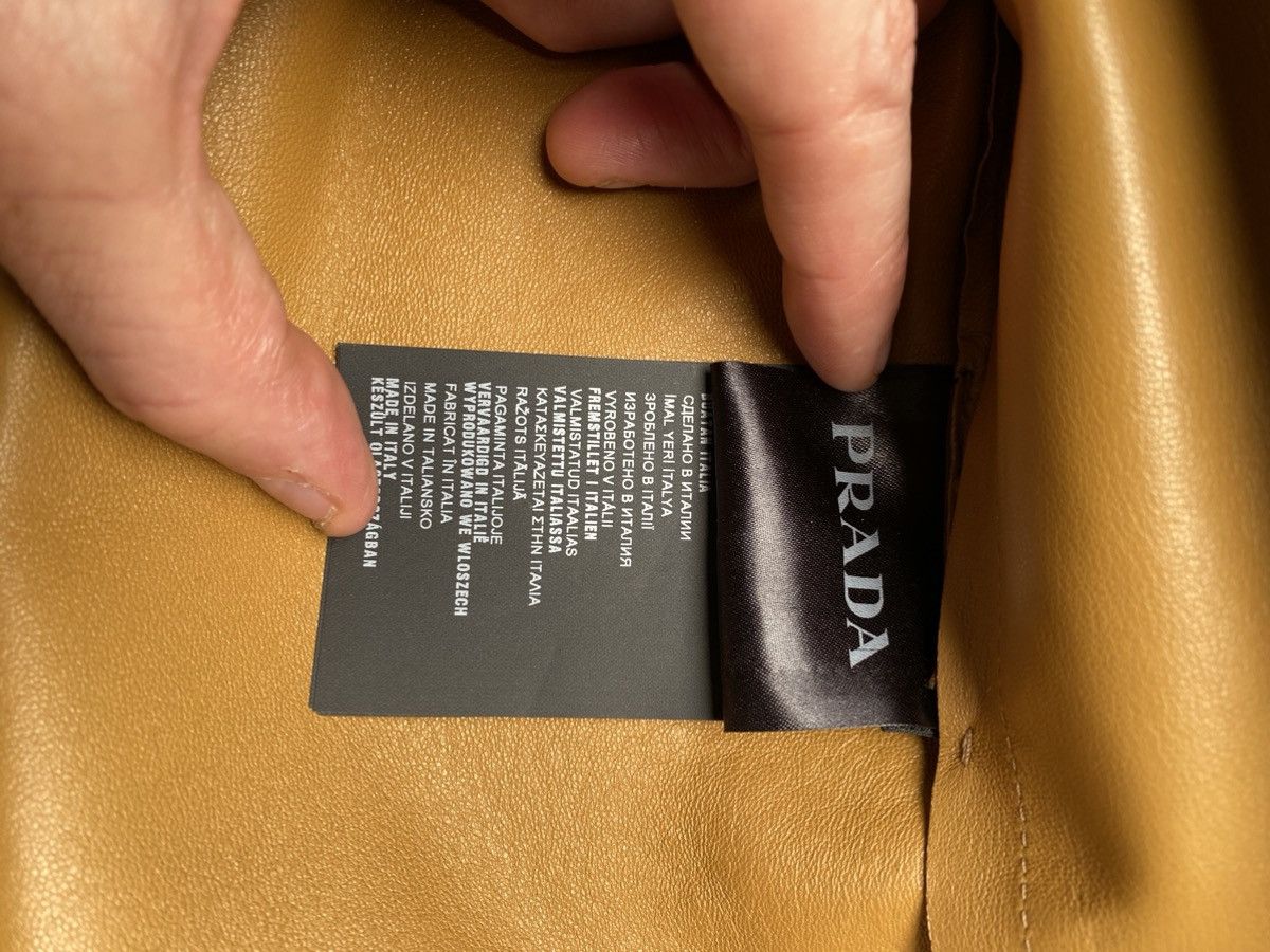 Prada PRADA DOUBLE LAYER LAMB LEATHER BLOUSON Size US M / EU 48-50 / 2 - 10 Thumbnail
