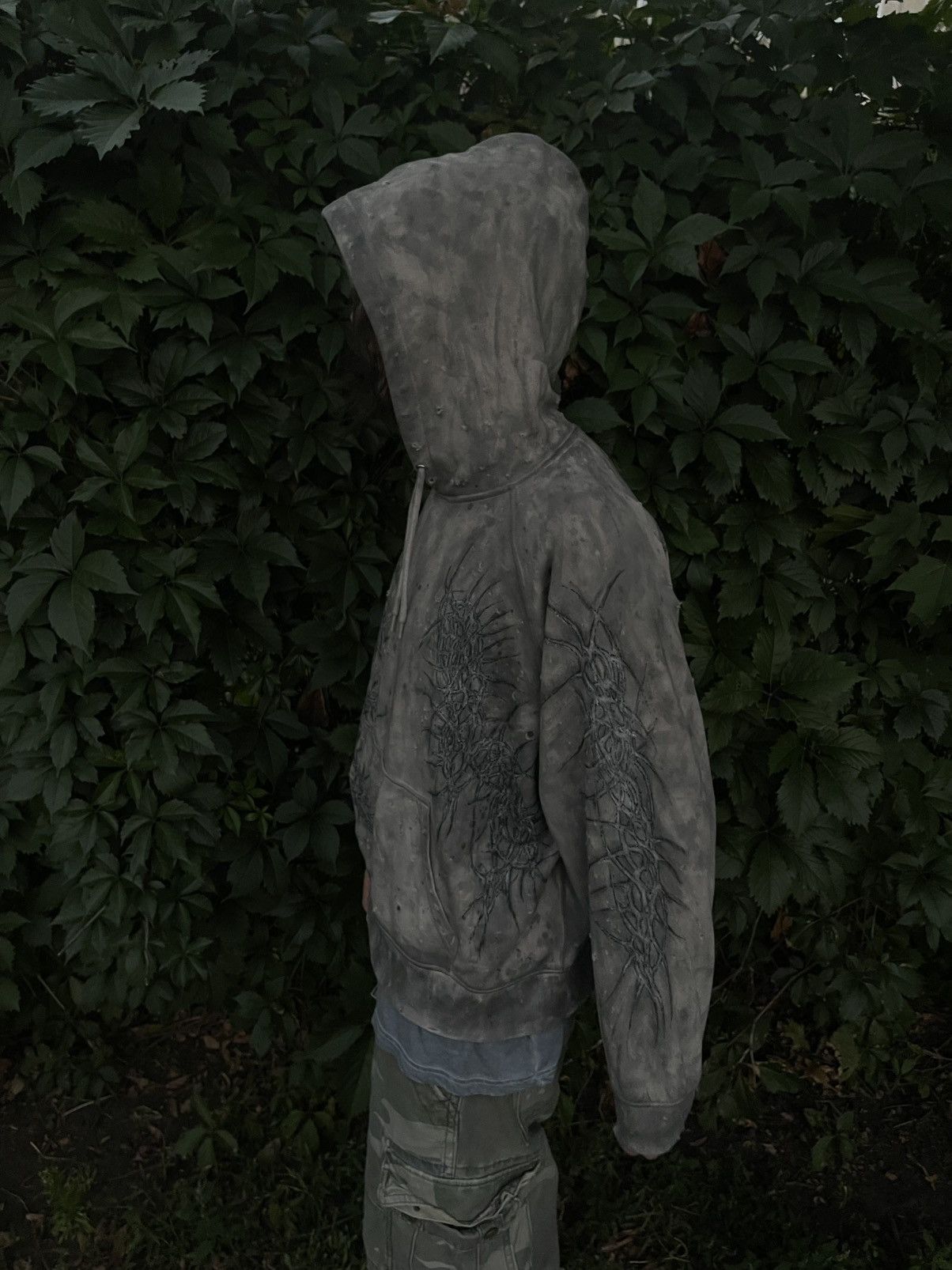 If Six Was Nine Distressed tribal dungeon affliction vibe hoodie Size US L / EU 52-54 / 3 - 5 Thumbnail