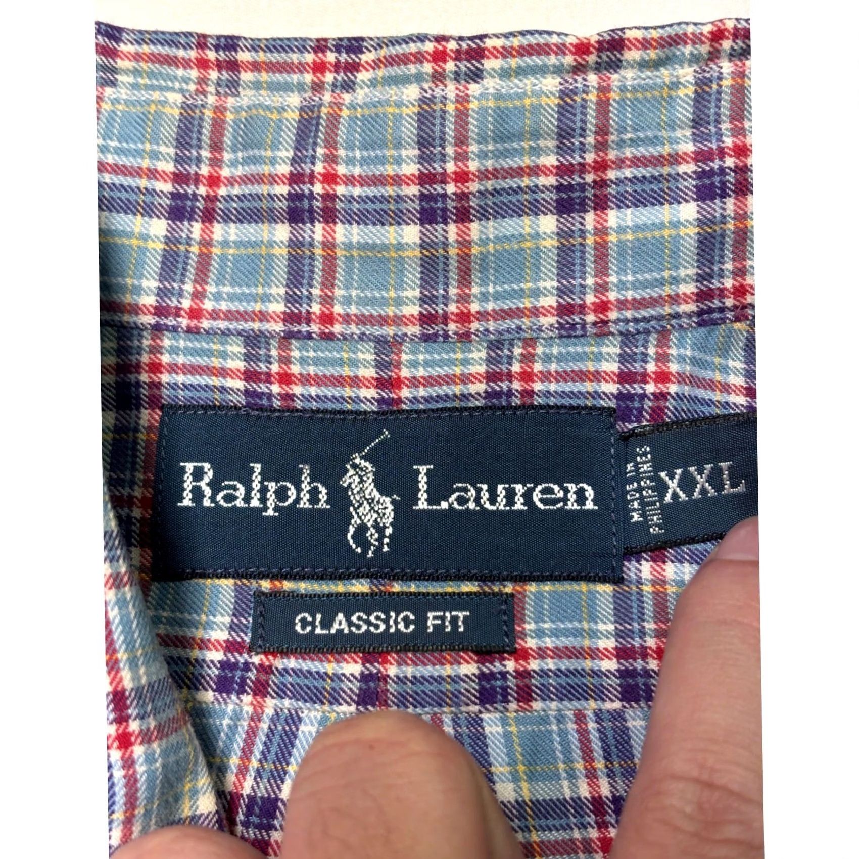 Ralph Lauren Ralph Lauren Shirt Classic Fit Plaid Button Down Red Blue XXL Men's Size US XXL / EU 58 / 5 - 4 Thumbnail