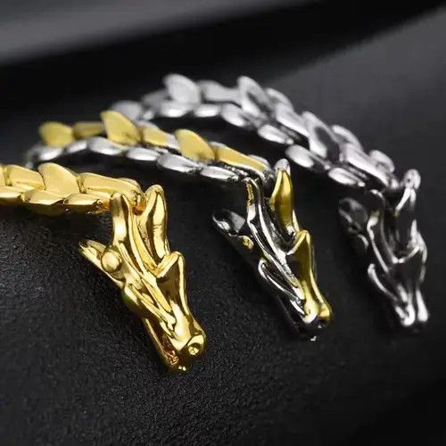 VIBE Dragon Lin Stainless Steel Bracelet Size ONE SIZE - 3 Thumbnail