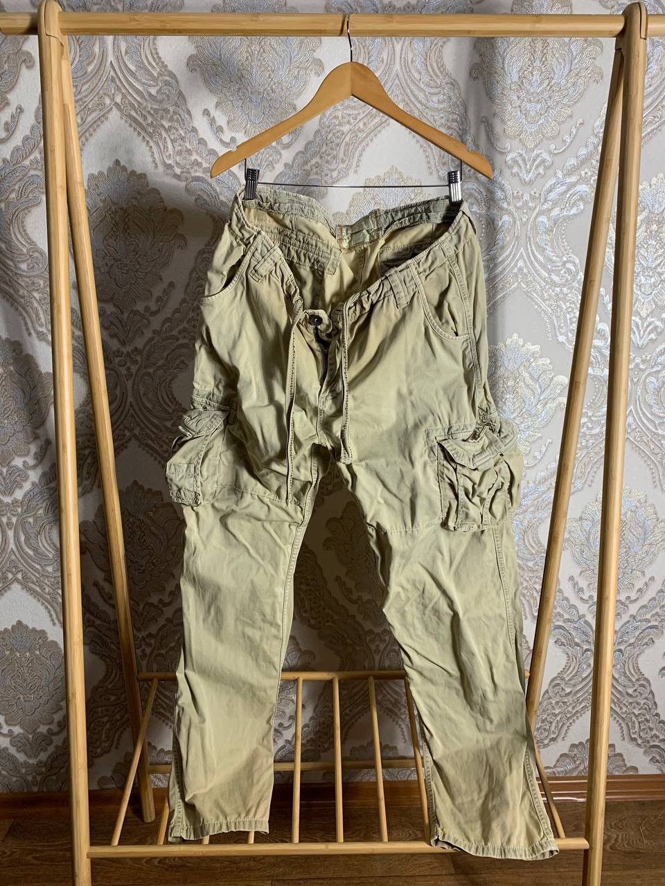 Alpha Industries × Vintage VERY RARE ALPHA INDUSTRIES CARGO PANTA GORPCORE Y2K USA 90s Size US 38 / EU 54 - 1 Thumbnail