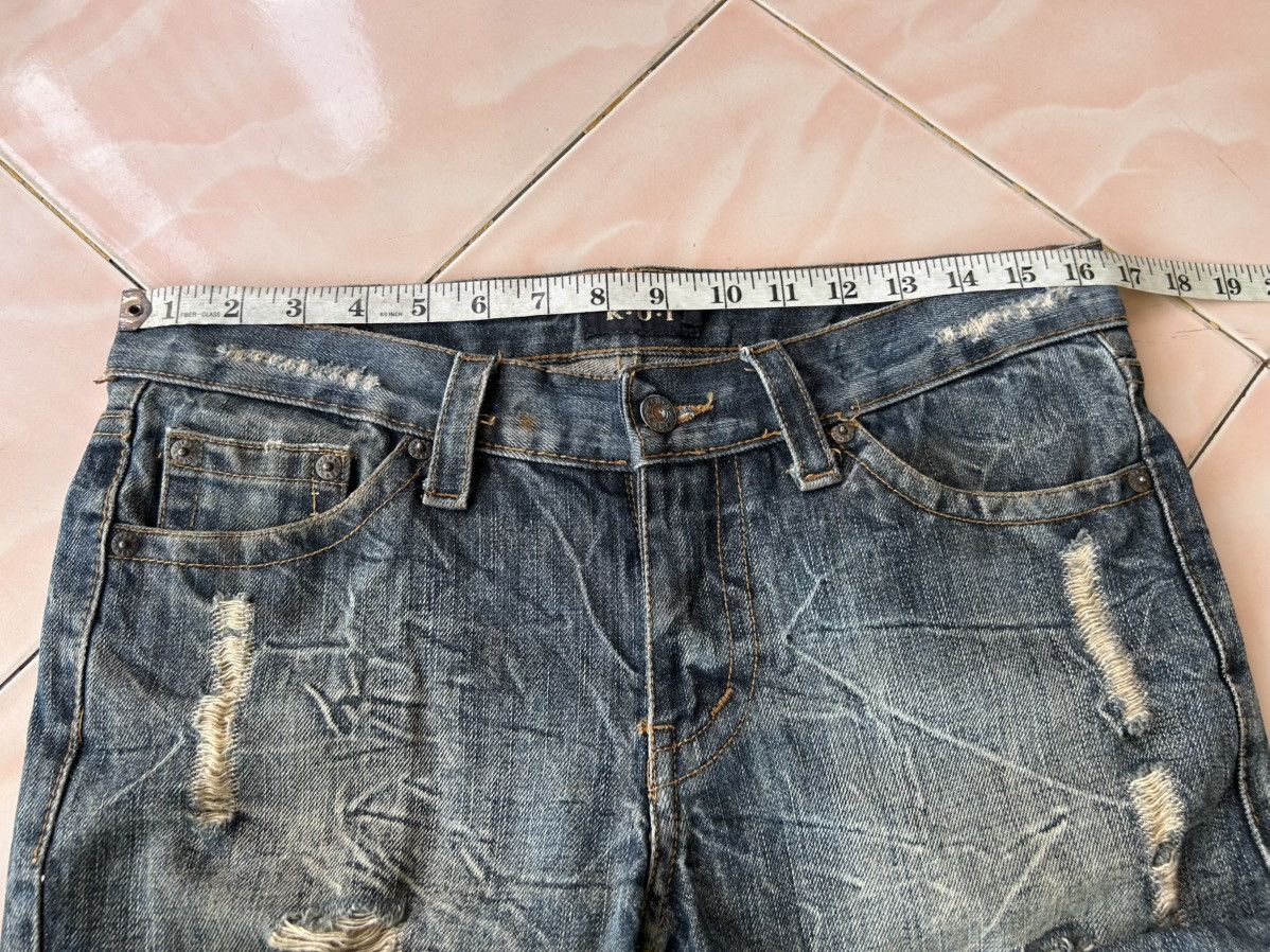 Japanese Brand K.U.I Paint Splattered Distressed Denim Size US 30 / EU 46 - 10 Thumbnail