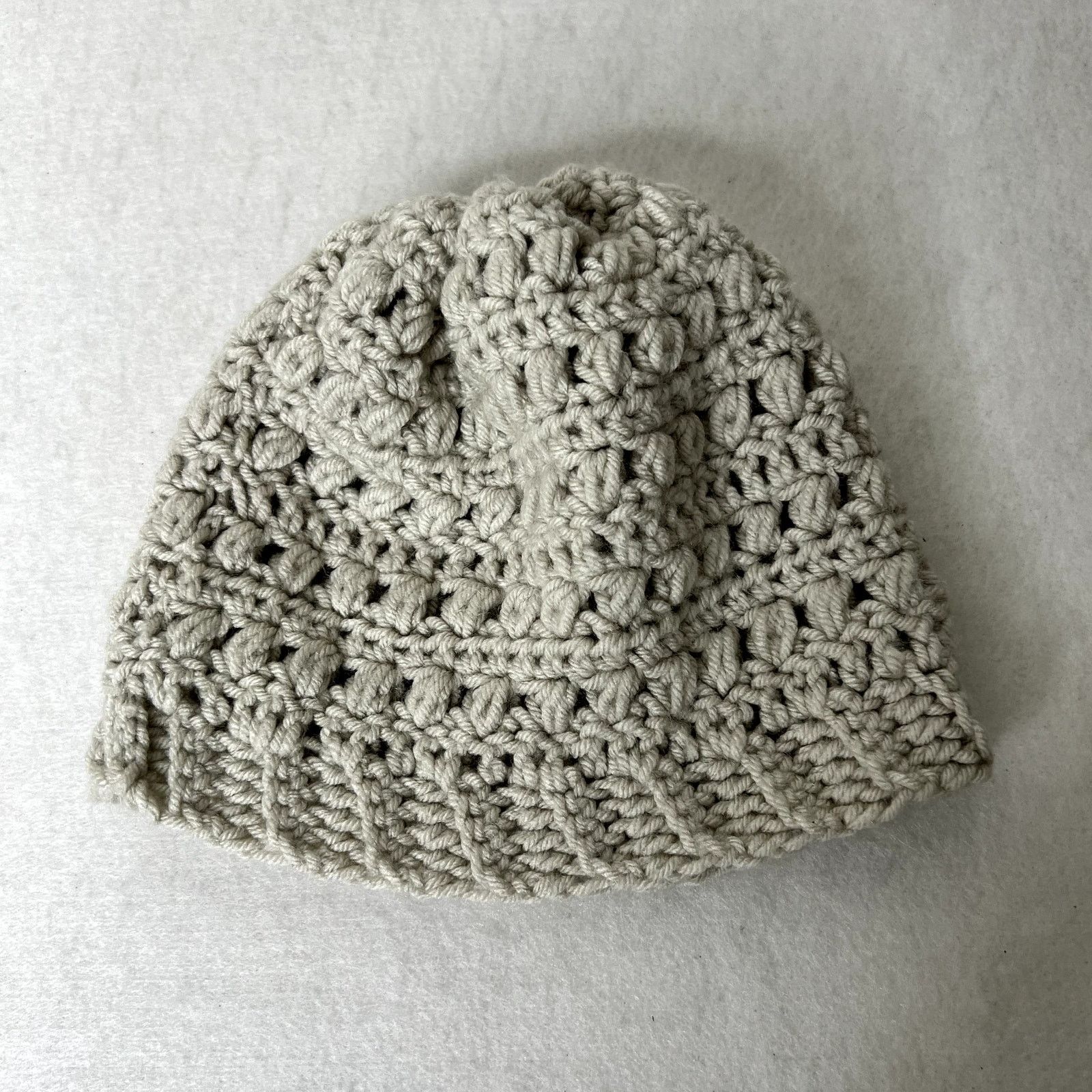 Handmade Handmade Gray Knit Beanie Hat Size ONE SIZE - 2 Thumbnail