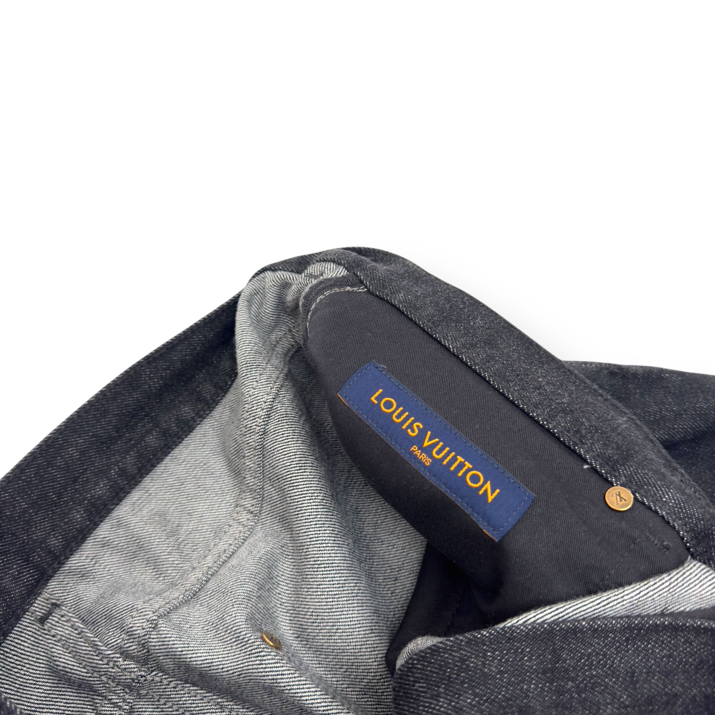 Louis Vuitton LOUIS VUITTON KARAKORAM BOW TIME DENIM JEANS INDIGO W34” Size 34" / US 12 / IT 48 - 9 Thumbnail