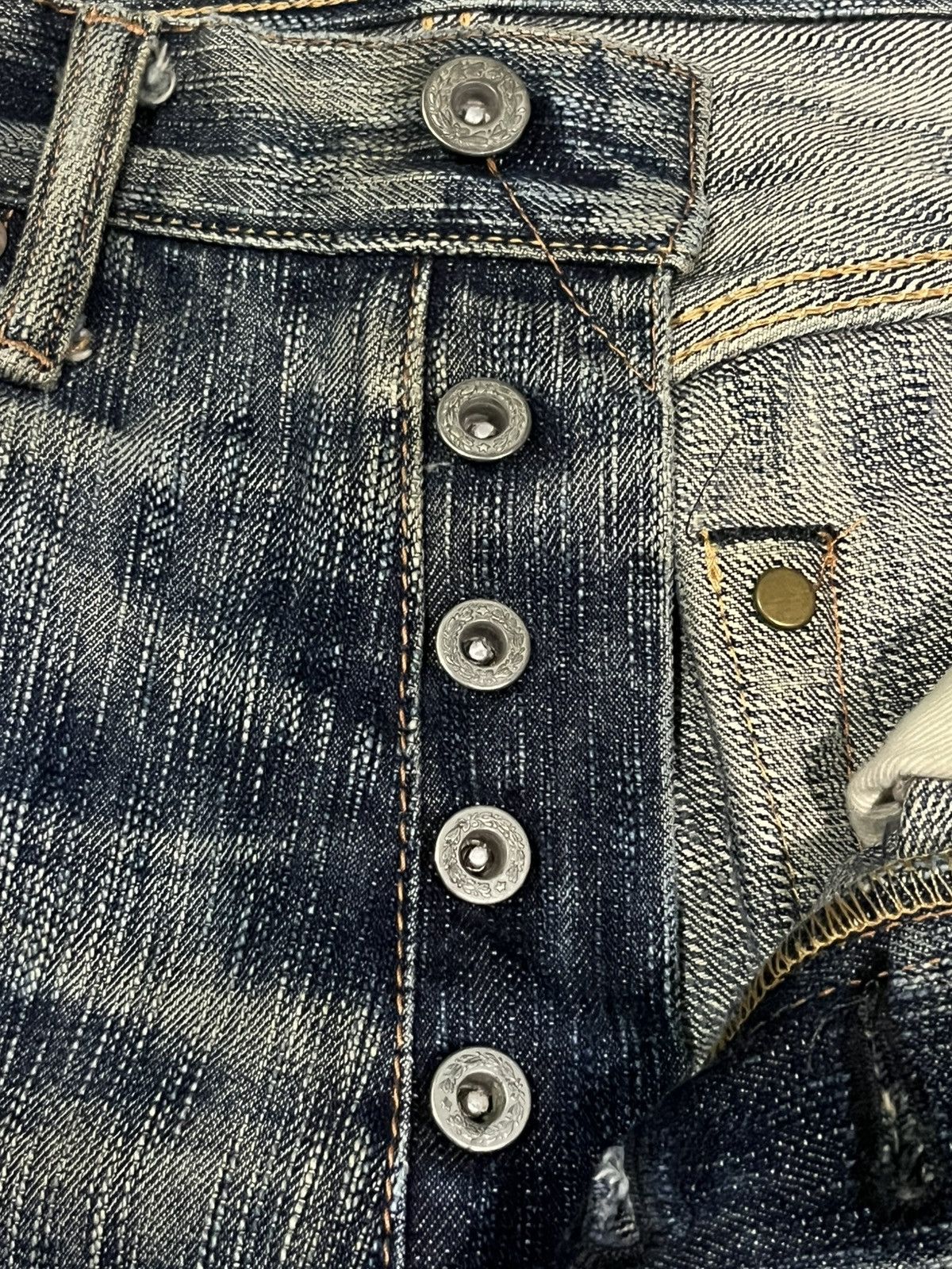 Kapital Vintage 18oz Eight G Union Made Selvedge Distressed Jeans Size US 30 / EU 46 - 7 Thumbnail
