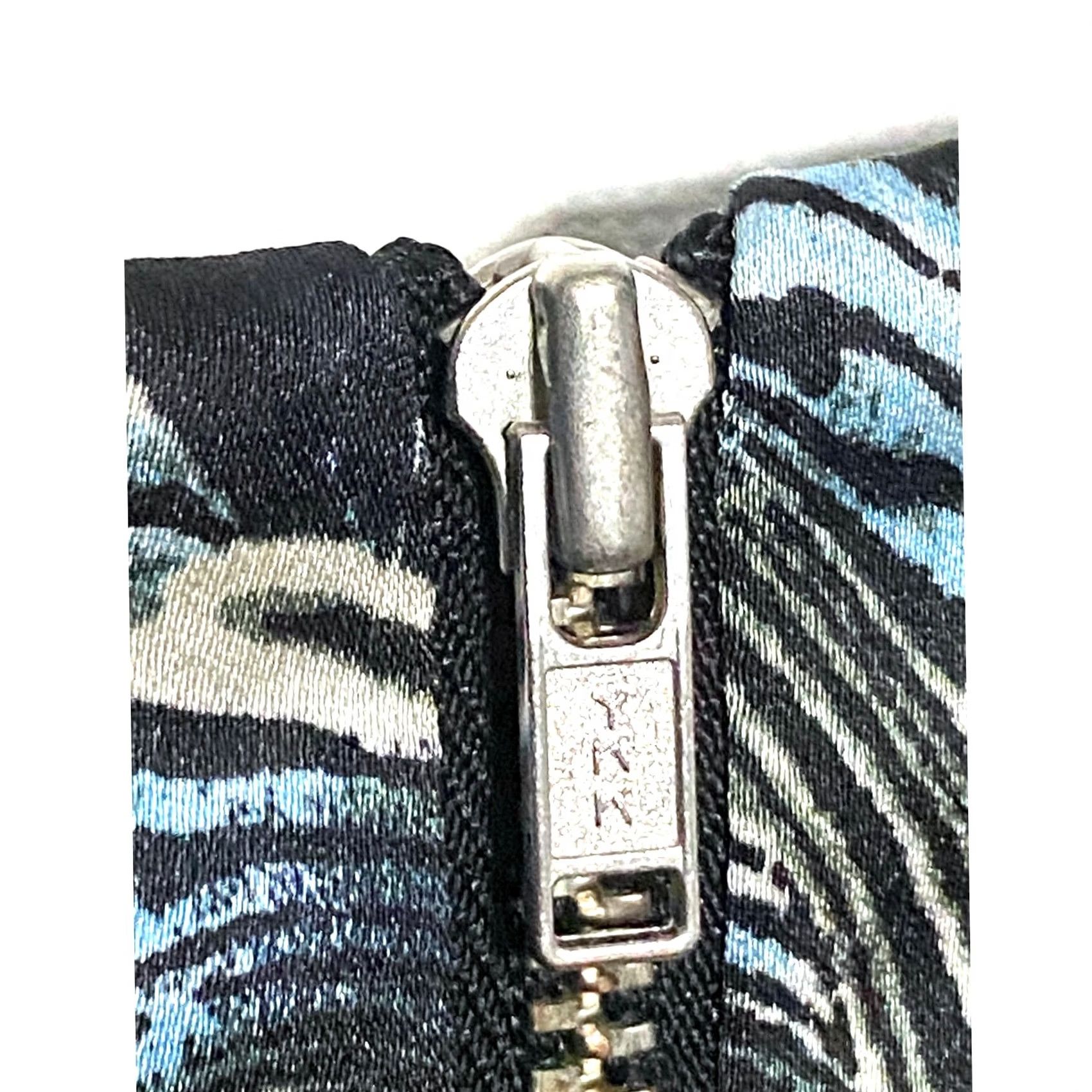 Vintage VINTAGE The Limited Dress XSP XS Petite Blue Retro Artsy Geometric Hippie Bell Sleeve Zipper NWT Size XS / US 0-2 / IT 36-38 - 7 Thumbnail