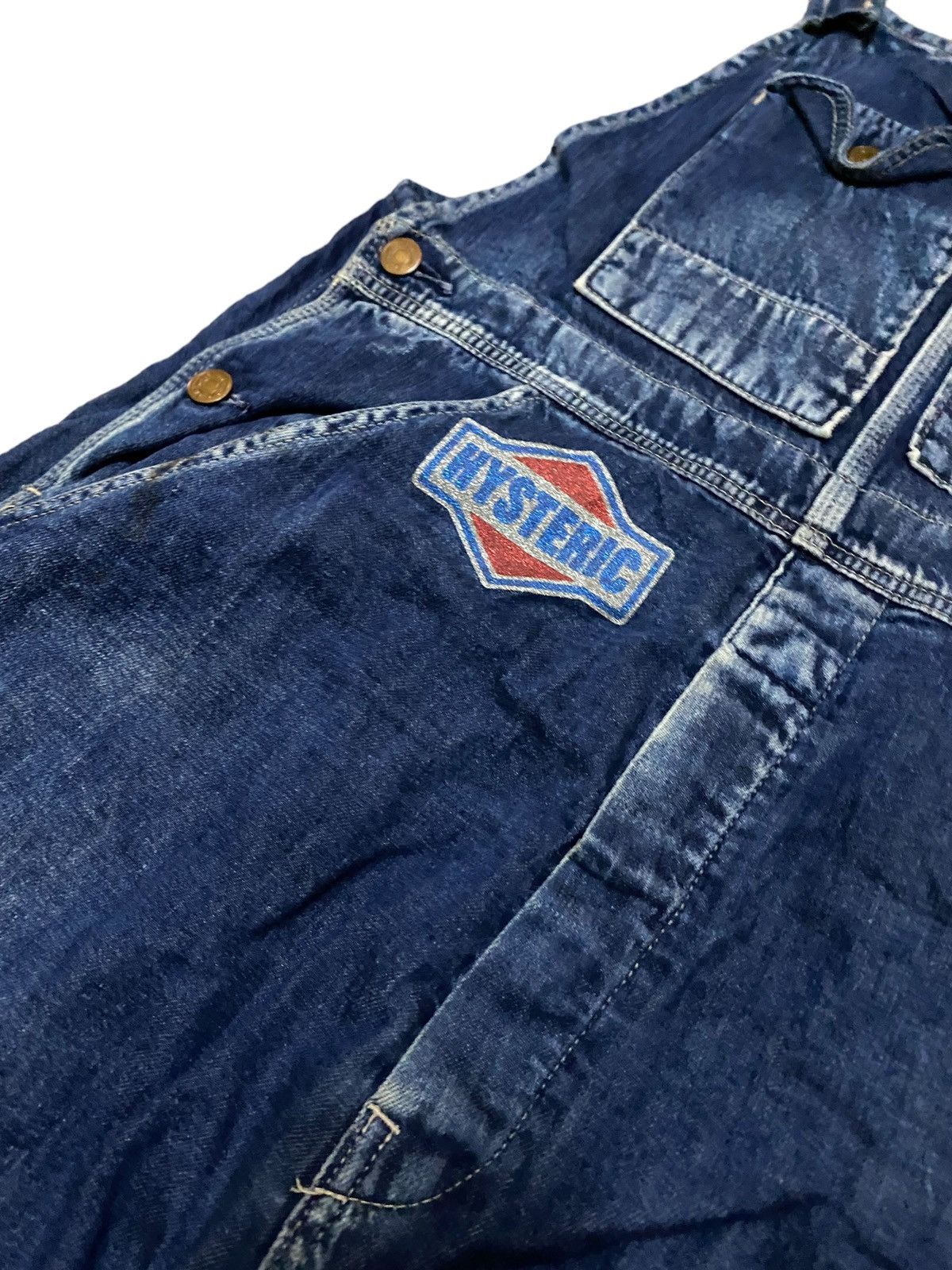 Hysteric Glamour 💥FinalDrop💥 Hysteric Glamour Indigo Blue Unisex Overalls Size US 35 - 11 Thumbnail