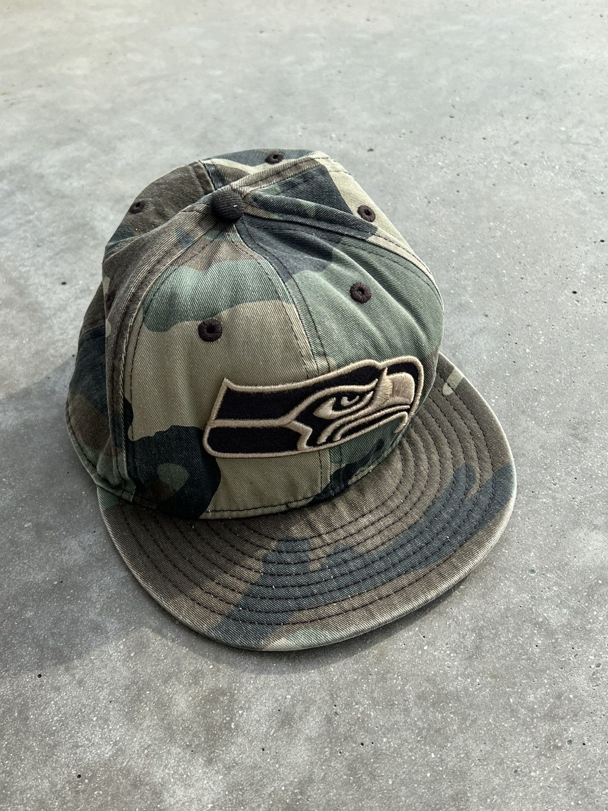 New Era × Vintage New Era Camo Seattle Seahawks vinage cap Size ONE SIZE - 1 Thumbnail