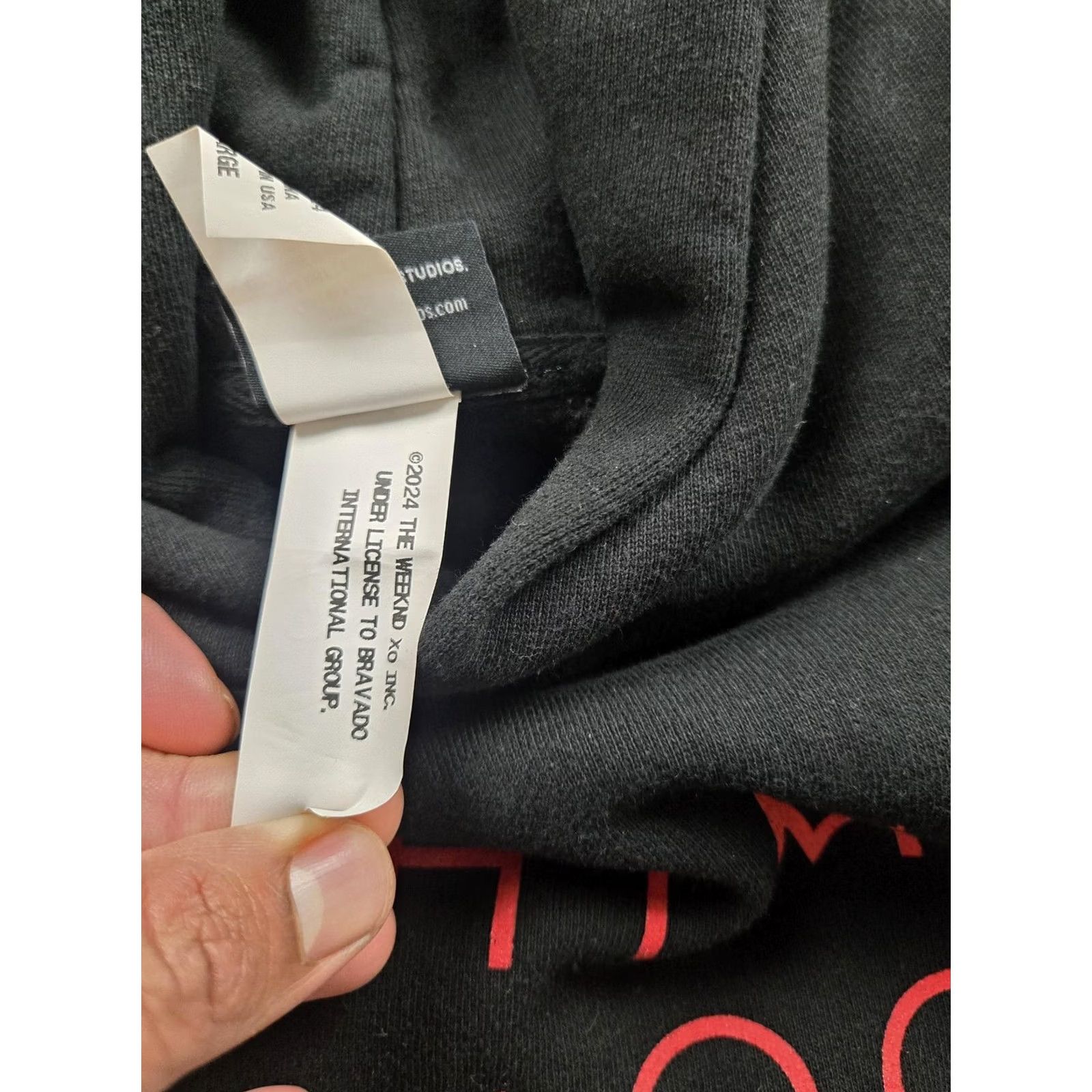 Vintage The Weeknd Nightmare Trilogy Hoodie Mens L Black Halloween Horror Nights Size US L / EU 52-54 / 3 - 7 Thumbnail