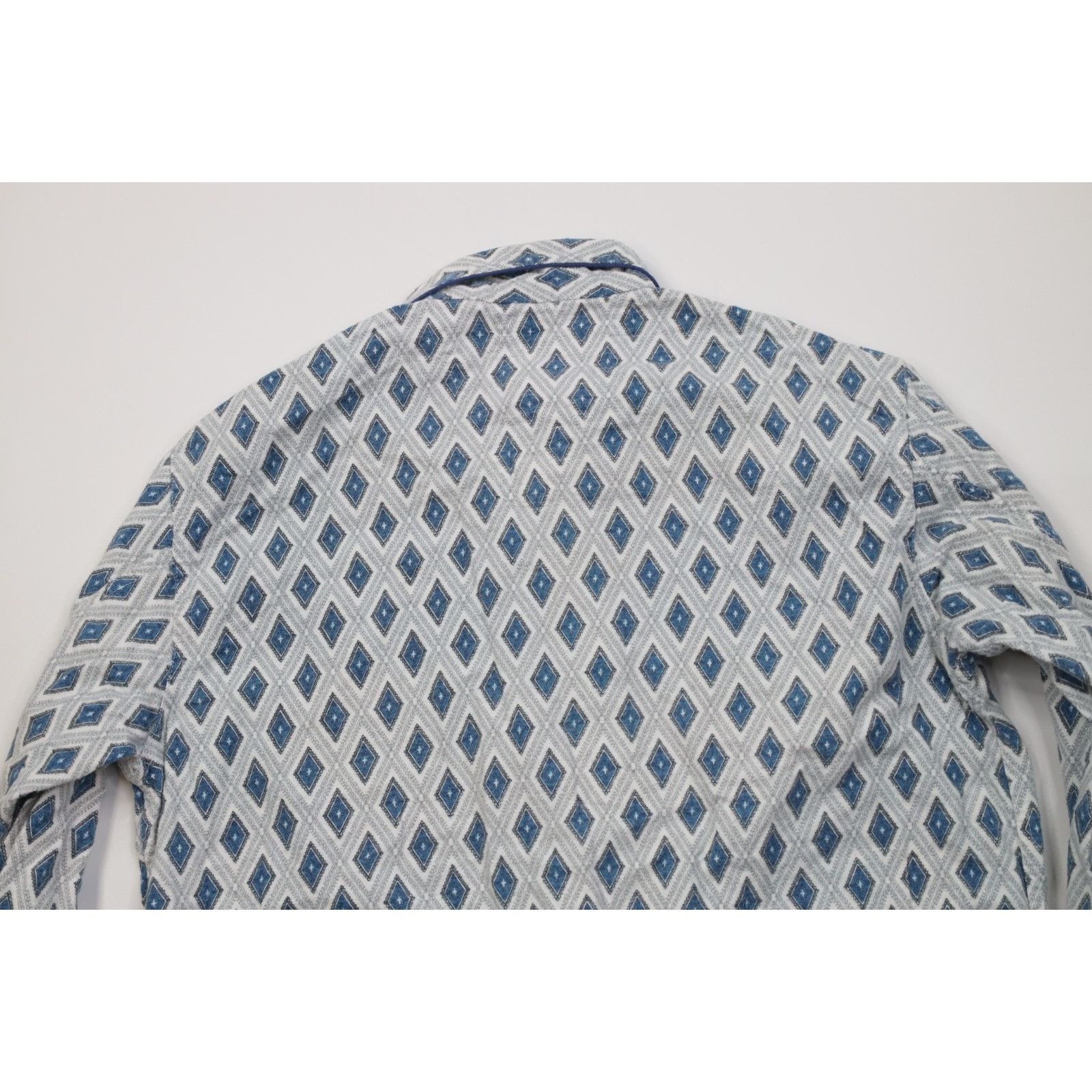 Vintage Vintage 70s Streetwear 2 Piece Flannel Diamond Pajamas Size US L / EU 52-54 / 3 - 6 Thumbnail