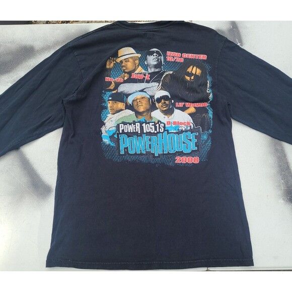 Rap Tees × Vintage Vintage Jay Z Lil Wayne Powerhouse Radio concert shirt 2008 Size US M / EU 48-50 / 2 - 2 Thumbnail