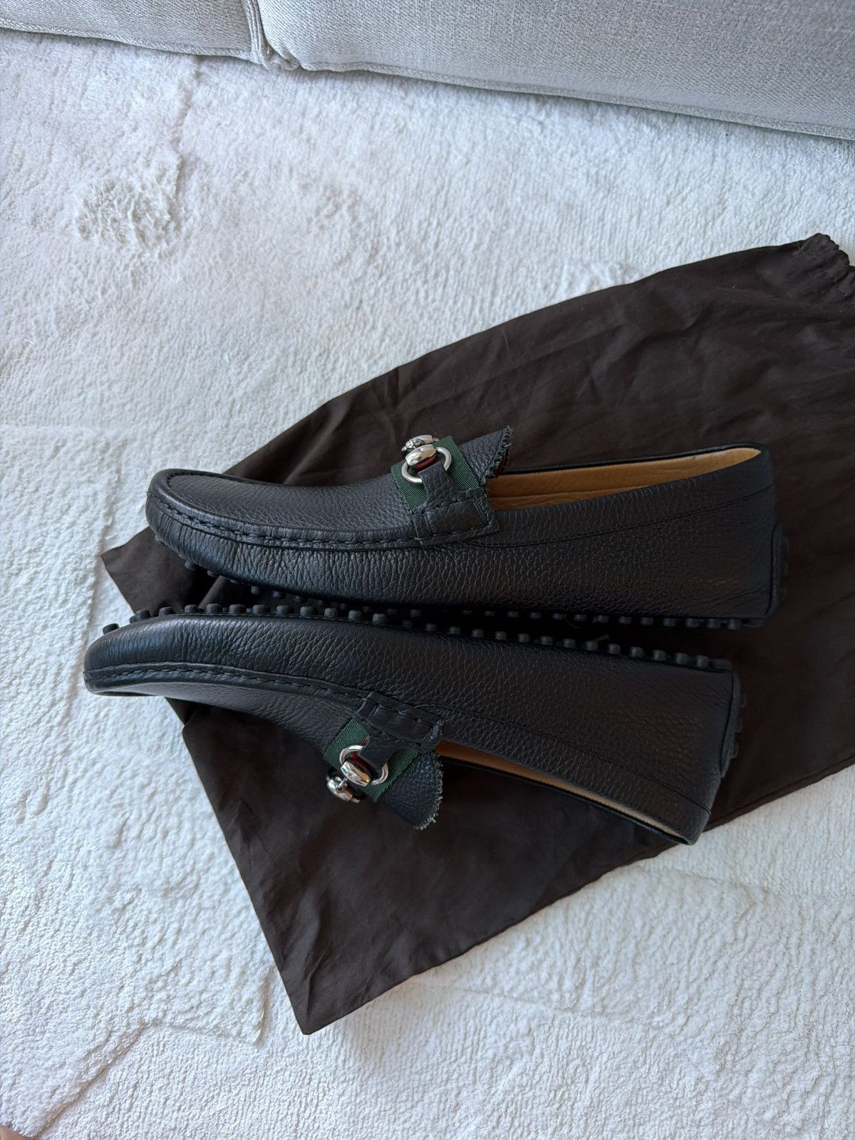 Gucci Gucci driving loafer Mint Condition Size US 8 / EU 41 - 7 Thumbnail