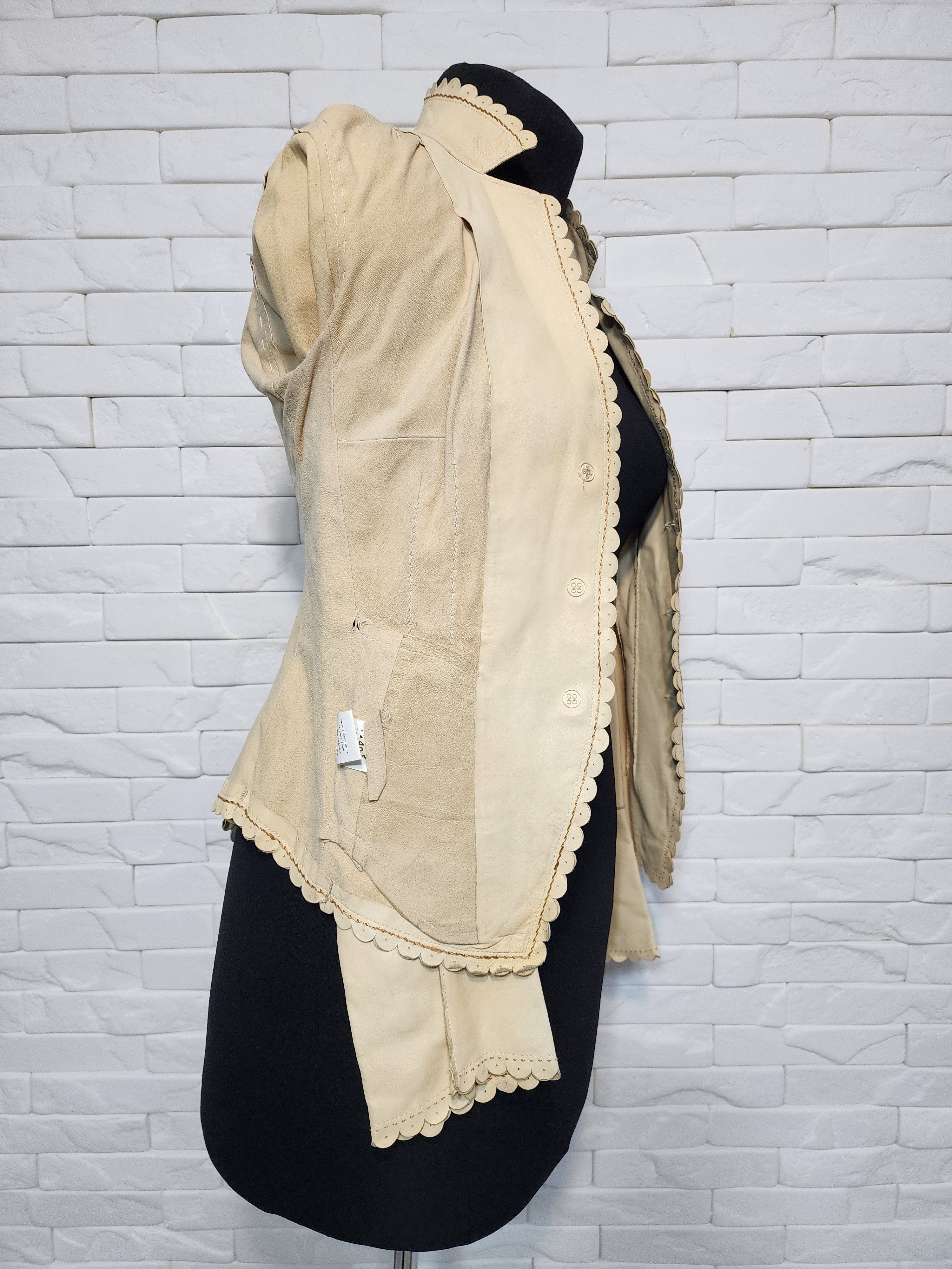 Genuine Leather Yellow Leather Jacket: Women's Lightweight Leather Jacket Size S / US 4 / IT 40 - 9 Thumbnail