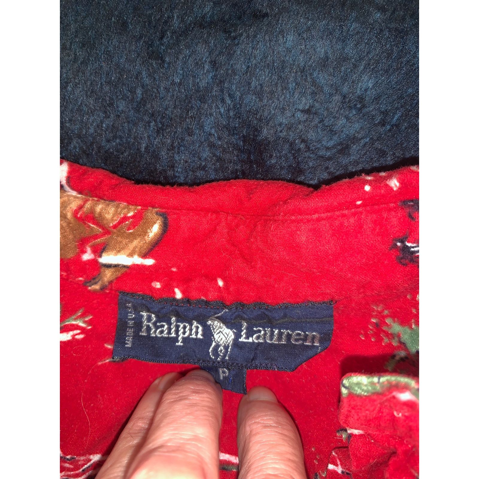 Ralph Lauren 80's RALPH LAUREN COWBOY WESTERN FLANNEL OVERSIZE NIGHTSHIRT Size ONE SIZE - 3 Thumbnail