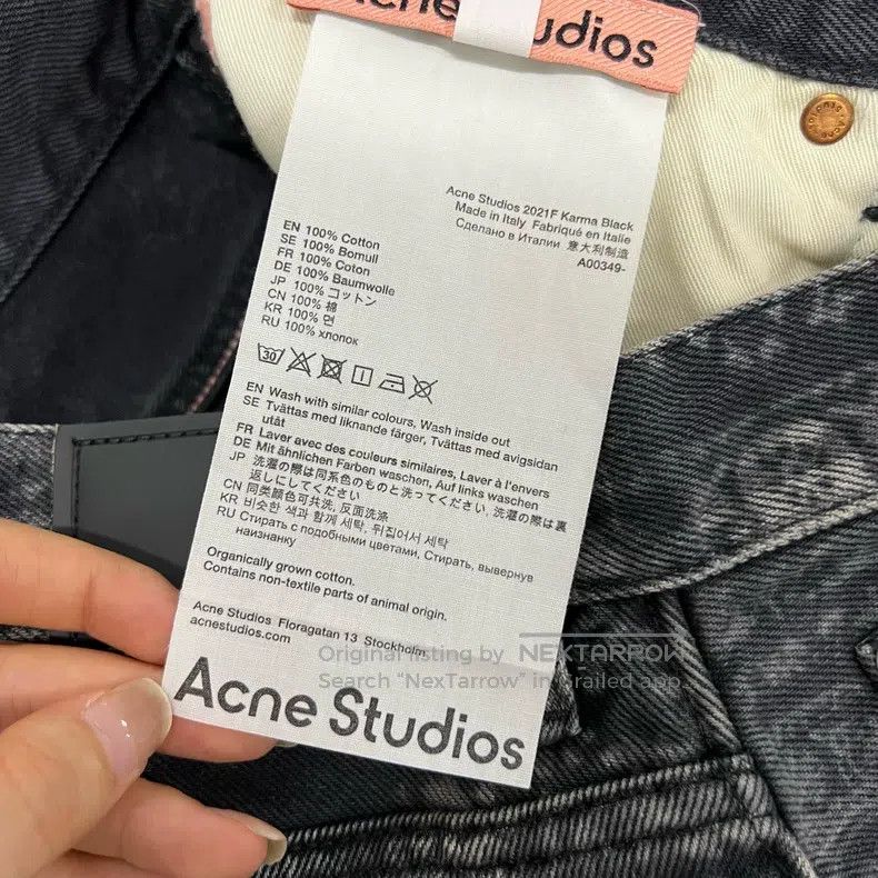 Acne Studios Acne Studios Black Full-Print Paisley Pants Size US 27 - 4 Thumbnail