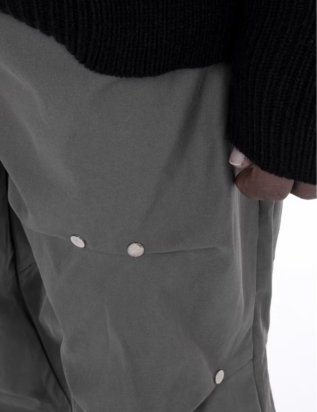 Japanese Brand Button Pleated Pants Cargo y2k streetwear Size US 30 / EU 46 - 3 Thumbnail