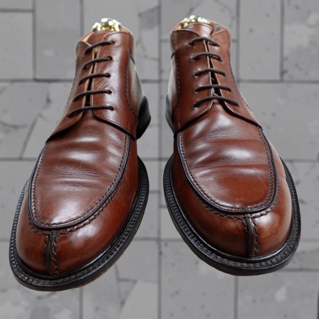 Mezlan Mezlan Mens Boots 9 Brown Leather Apron Split Toe Spain Size US 9 / EU 42 - 1 Thumbnail