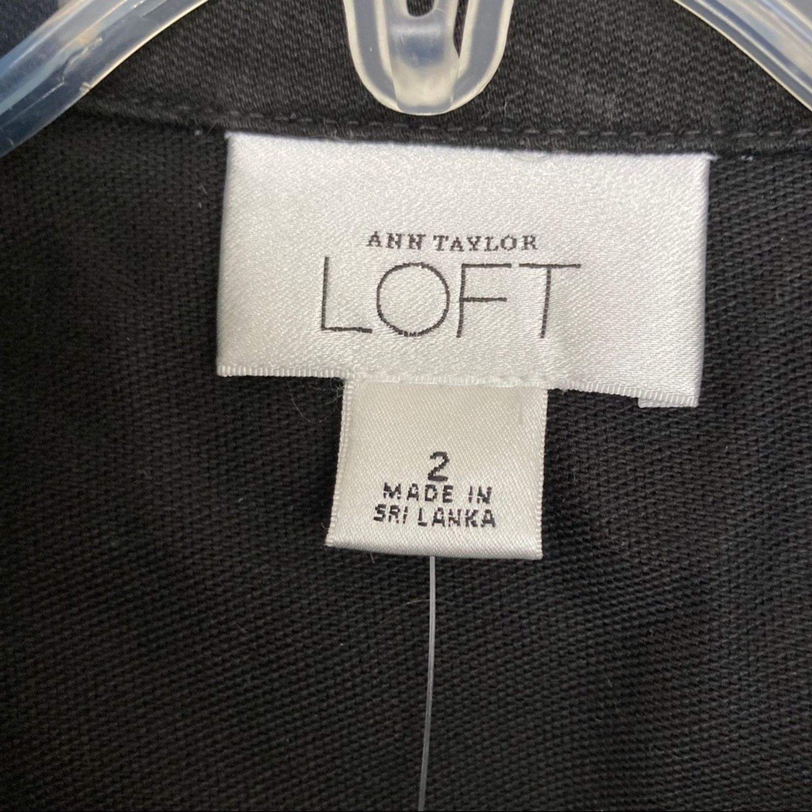 Loft Loft Black Denim Button Down Jacket Sz 2 Size XS / US 0-2 / IT 36-38 - 2 Thumbnail