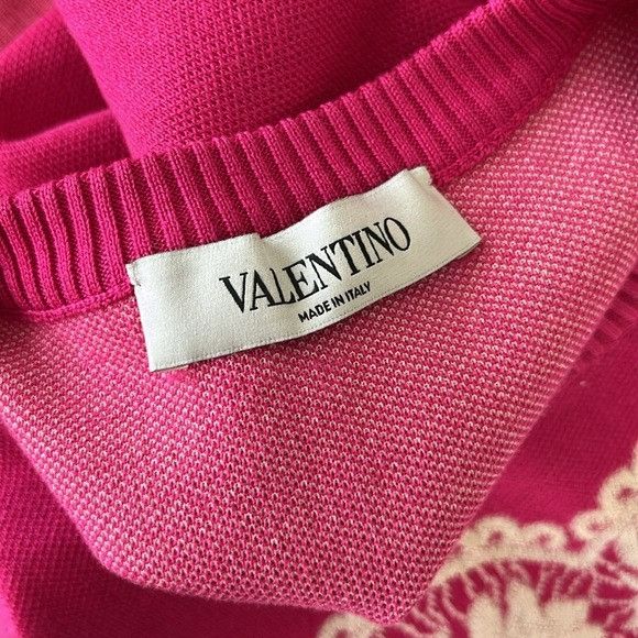 Valentino Valentino Knit Lace Print Sleeveless Shift Tent Dress Size M / US 6-8 / IT 42-44 - 8 Thumbnail