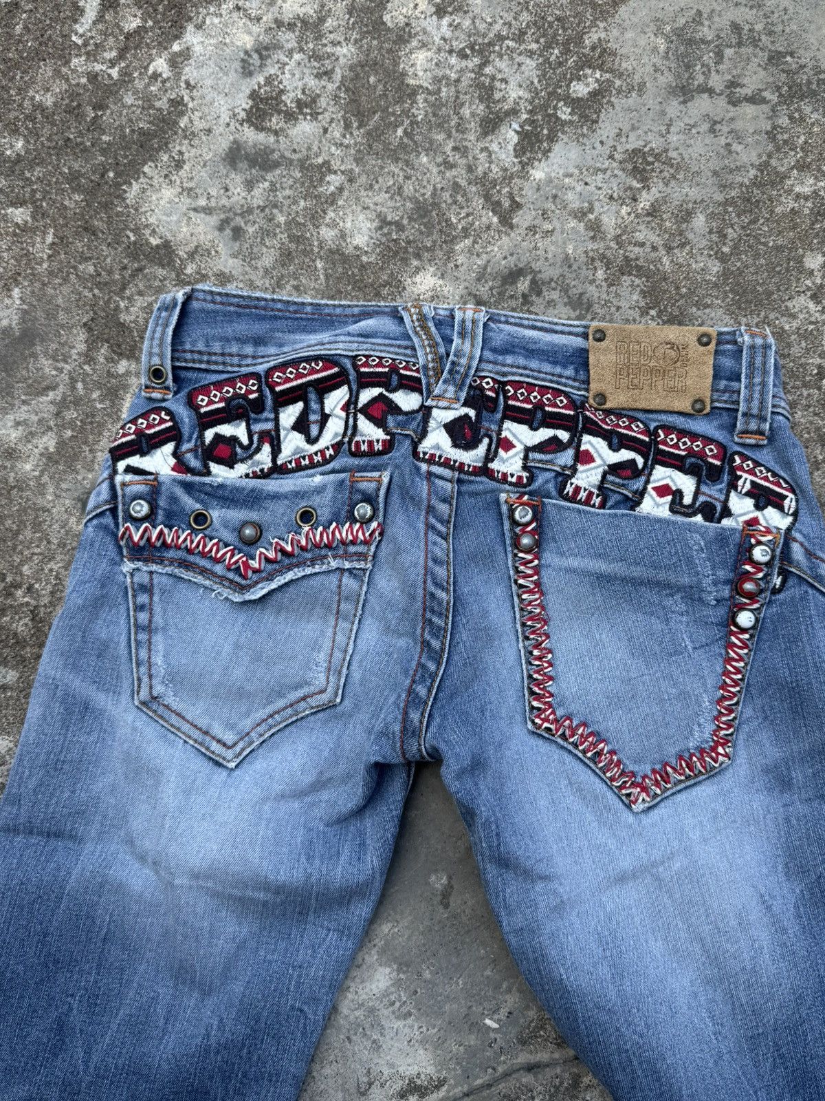 Tornado Mart Flare jeans vkei redpepper gothic Size 24" / US 00 / IT 34 - 4 Thumbnail