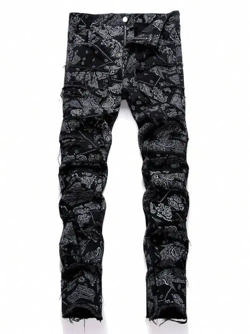 Japanese Brand × Vintage Washed Stacked Distressed Ripped Skinny Jeans Size US 30 / EU 46 - 2 Thumbnail