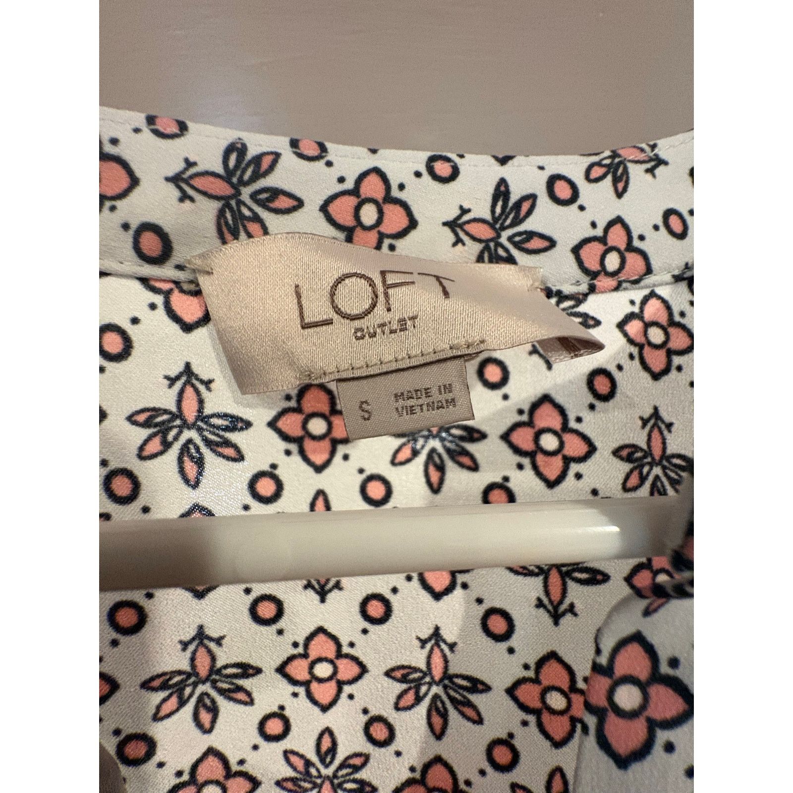 Loft LOFT Outlet Floral Dress Size Small Pink Blue 3/4 Sleeve Size S / US 4 / IT 40 - 3 Thumbnail