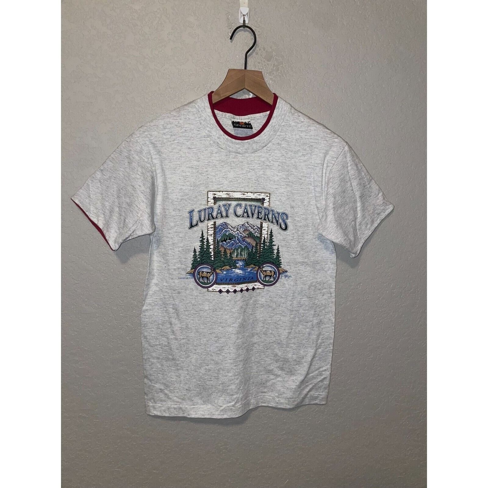 Signal Sport Vintage Luray Caverns Shirt Virginia Gray Nature Tee VTG 90s Size US S / EU 44-46 / 1 - 1 Thumbnail
