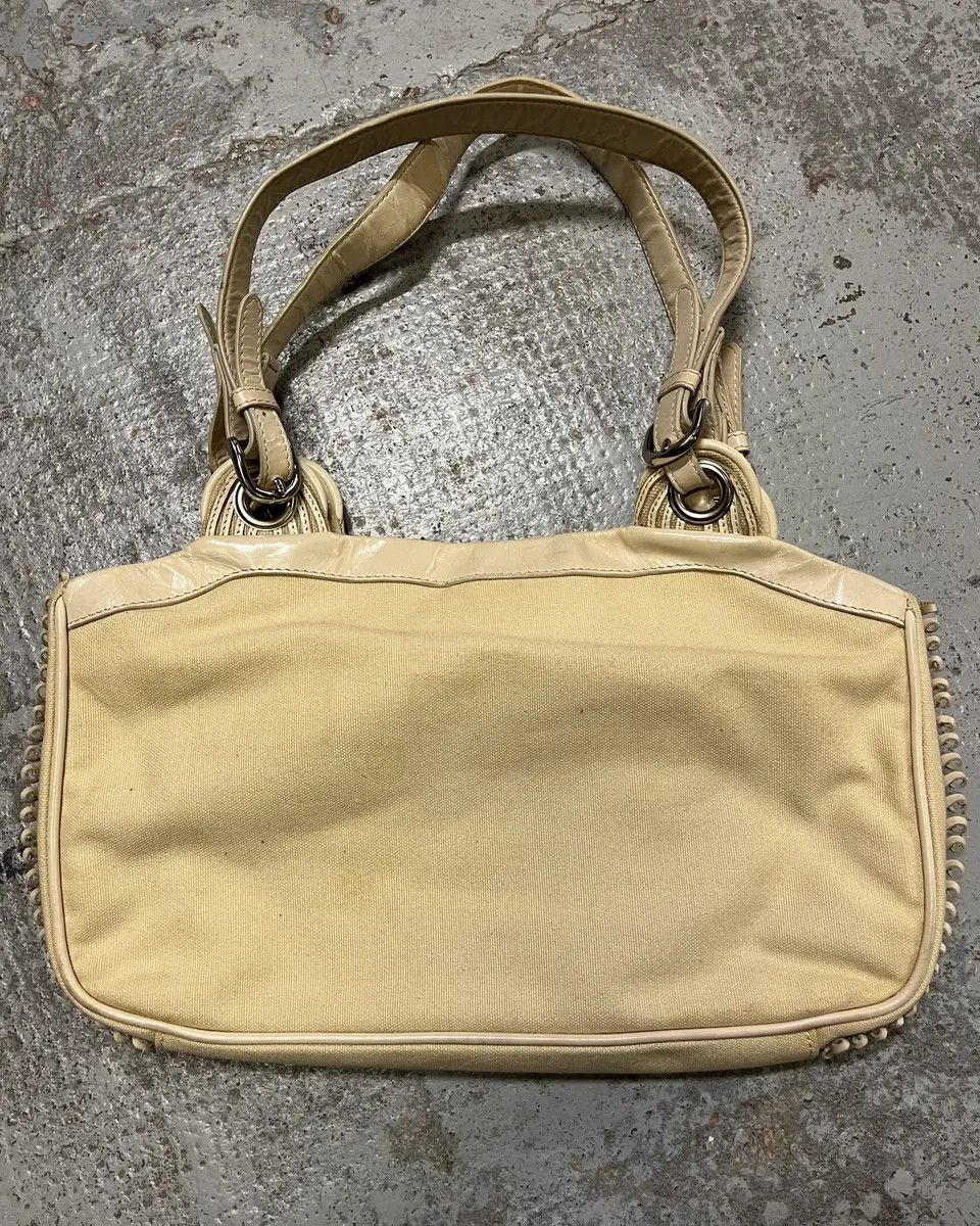 Gianfranco Ferre 2000s Gianfranco Ferré Cream Beaded Embellished Handle Bag Size ONE SIZE - 7 Thumbnail