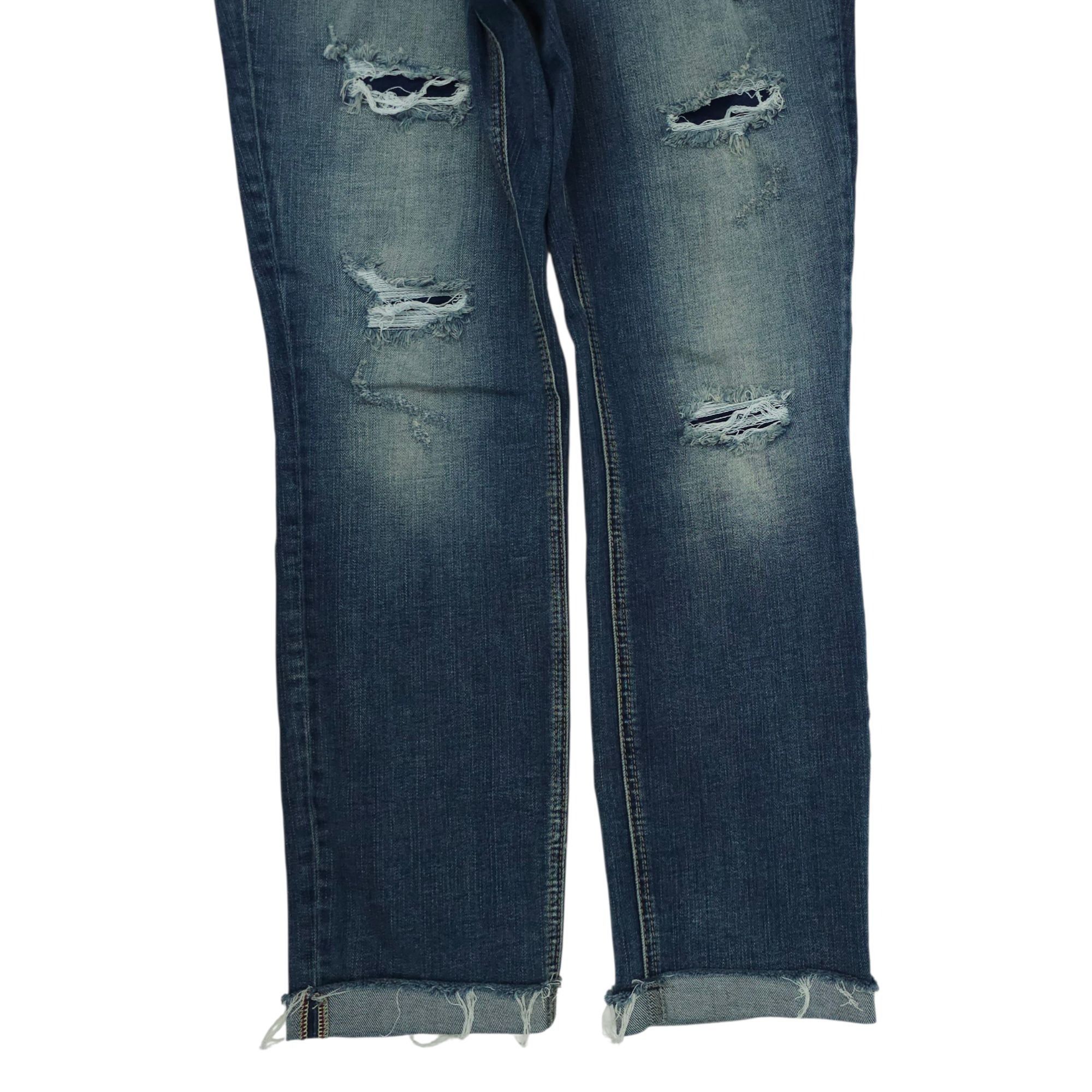 Silver Jeans Co. Silver Jeans Beau Denim Distressed Ripped Womens 31x28 Mid R Size 31" - 10 Thumbnail