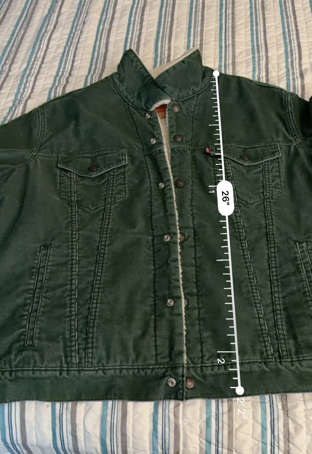 Levi's Levi’s Corduroy Green Faux-Shearling Jacket XL Size US XL / EU 56 / 4 - 8 Thumbnail