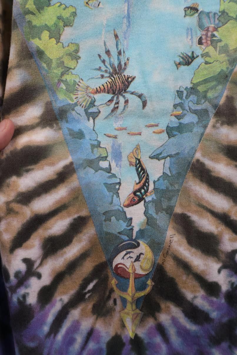Vintage Vintage 90s Liquid Blue John Connell Tie Dye T-Shirt USA AOP Size US XL / EU 56 / 4 - 5 Thumbnail
