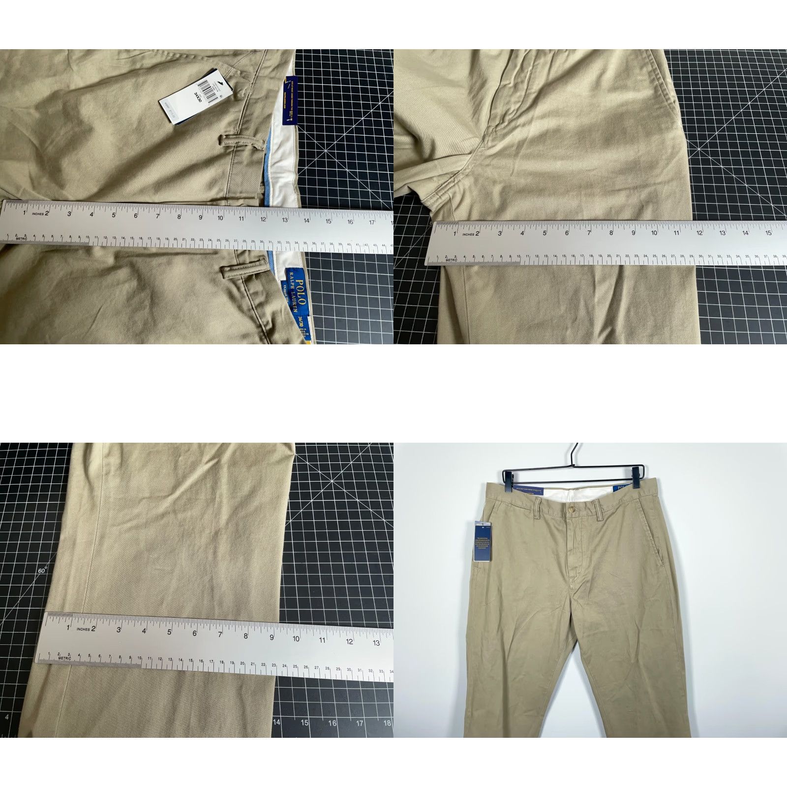 Polo Ralph Lauren Polo Ralph Lauren Chinos Men's 34 x 29 Beige Classic Fit Cotton Pants Unworn Size US S / EU 44-46 / 1 - 8 Thumbnail