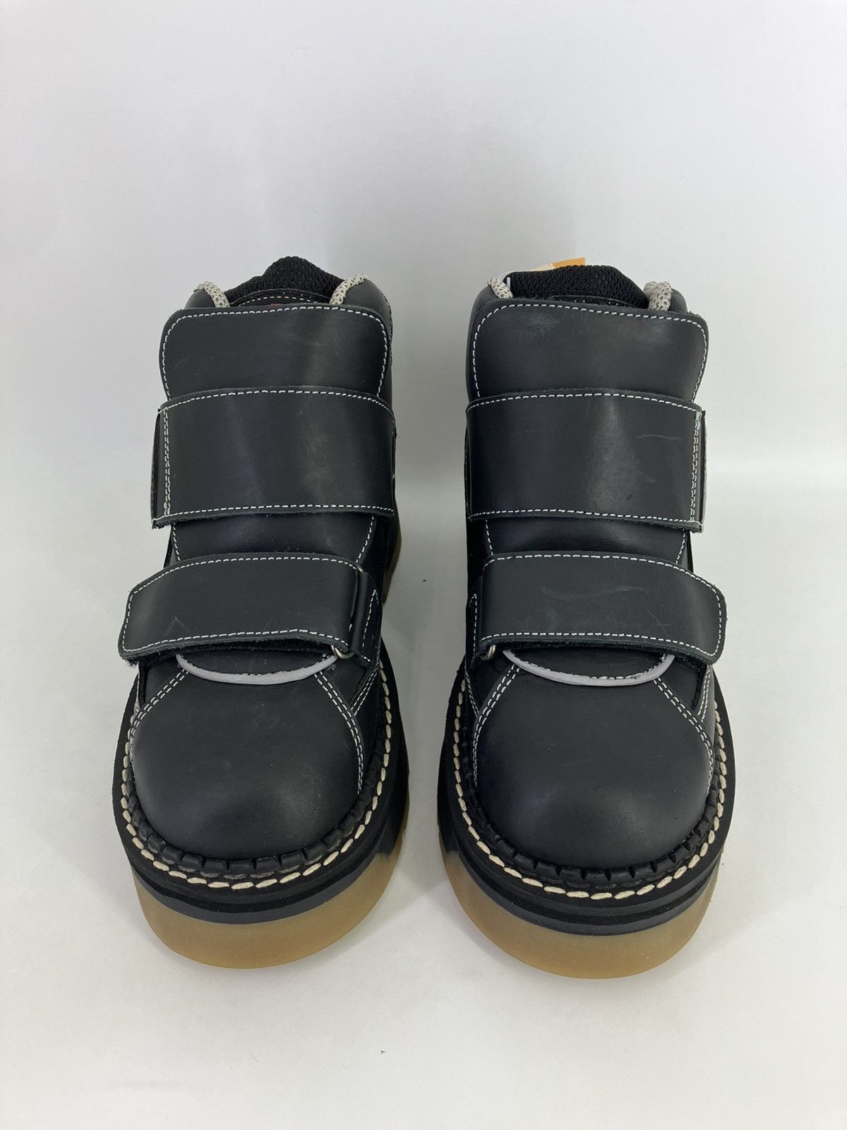 Vintage T34 Nifty genuine leather rubber chunky platform 90s00s Size US 7 / EU 40 - 3 Thumbnail