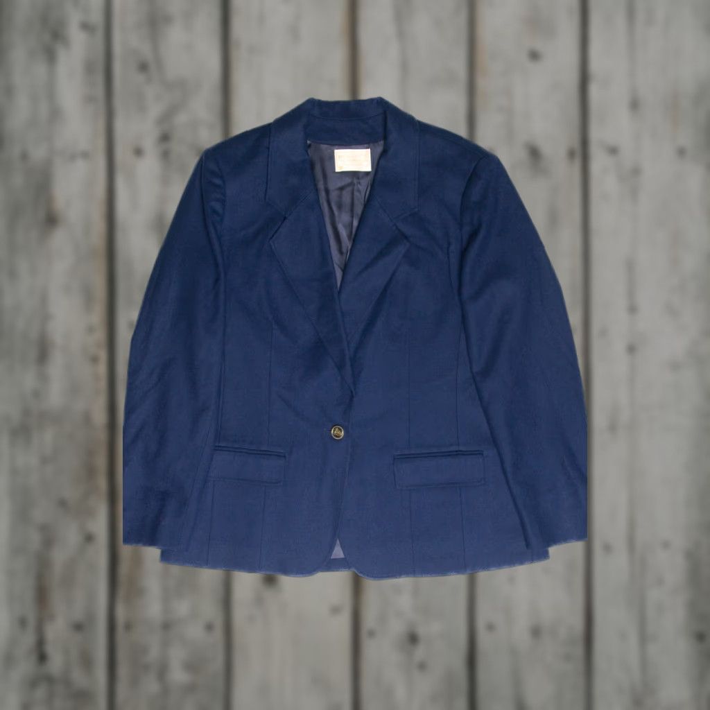 Pendleton VINTAGE Pendleton Navy Blazer Large Wool Tailored Jacket Mens Size 42R - 1 Thumbnail